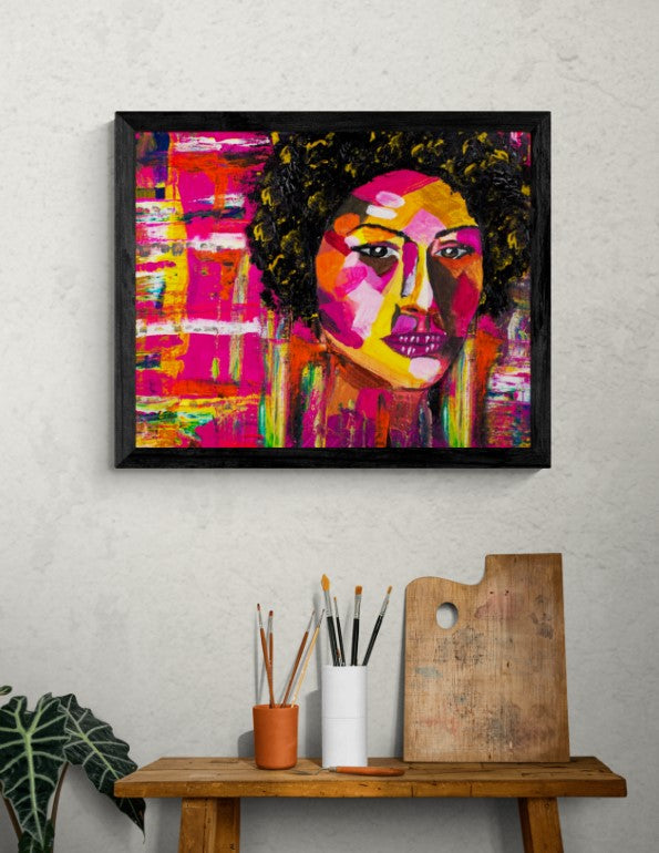 Geometric Woman" Fine Art Print