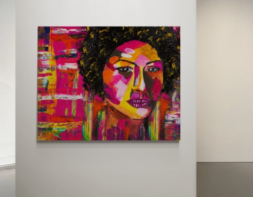 Geometric Woman" Fine Art Print