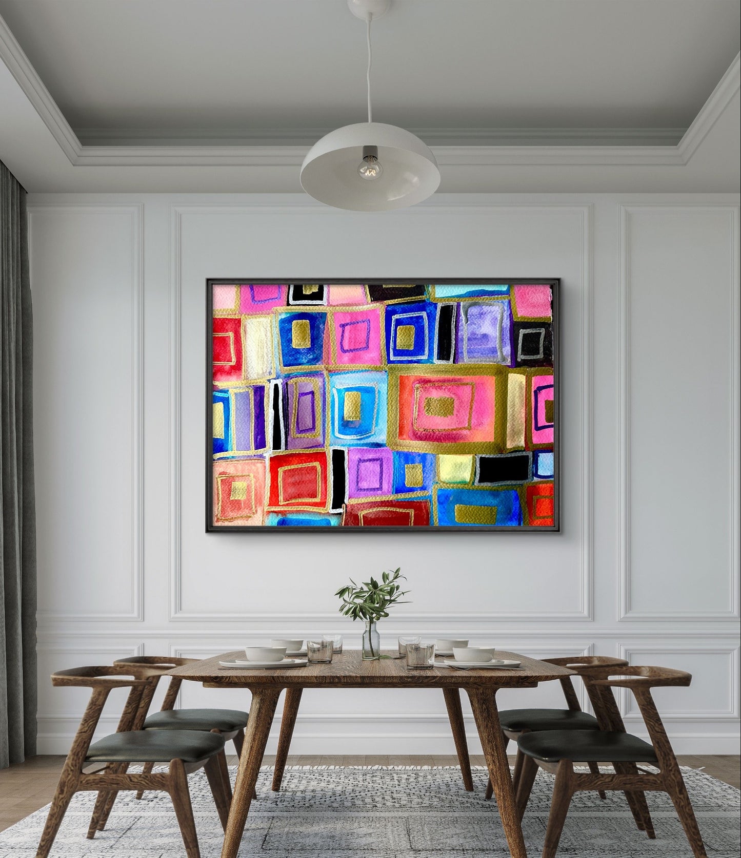 Hopping Squares of Color - Prints