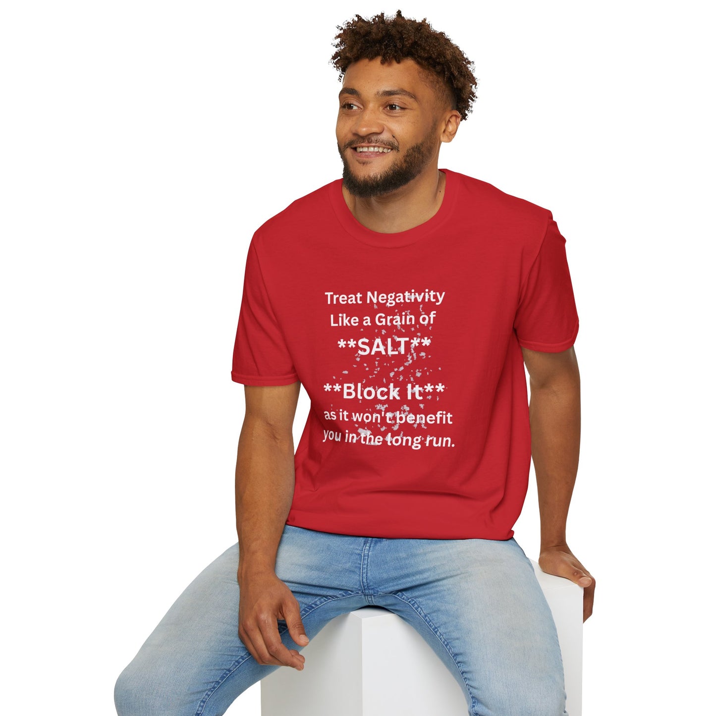 Negativity Boundaries T-Shirt — "Treat Negativity Like a Grain of SALT" Motivational Tee