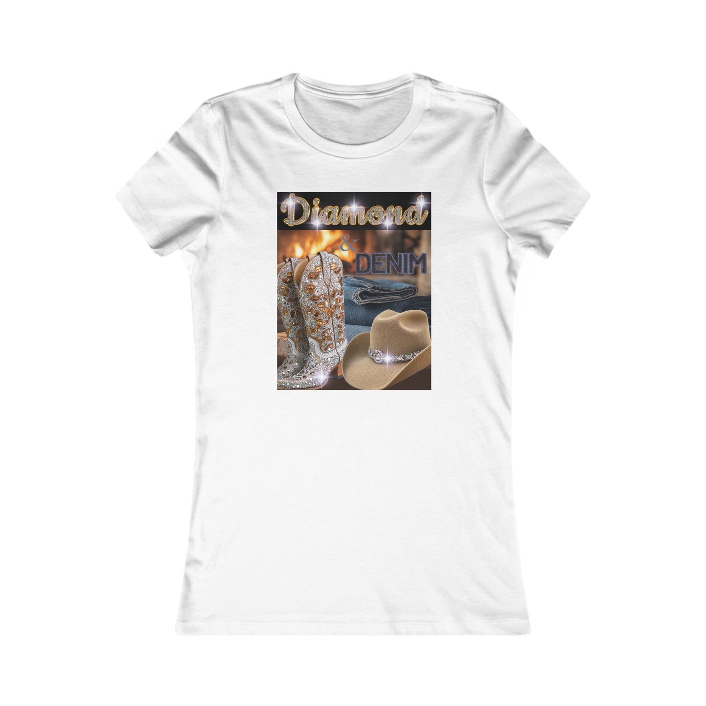 Cowgirl Denim Vibes T-Shirt for Western Fashion Lovers