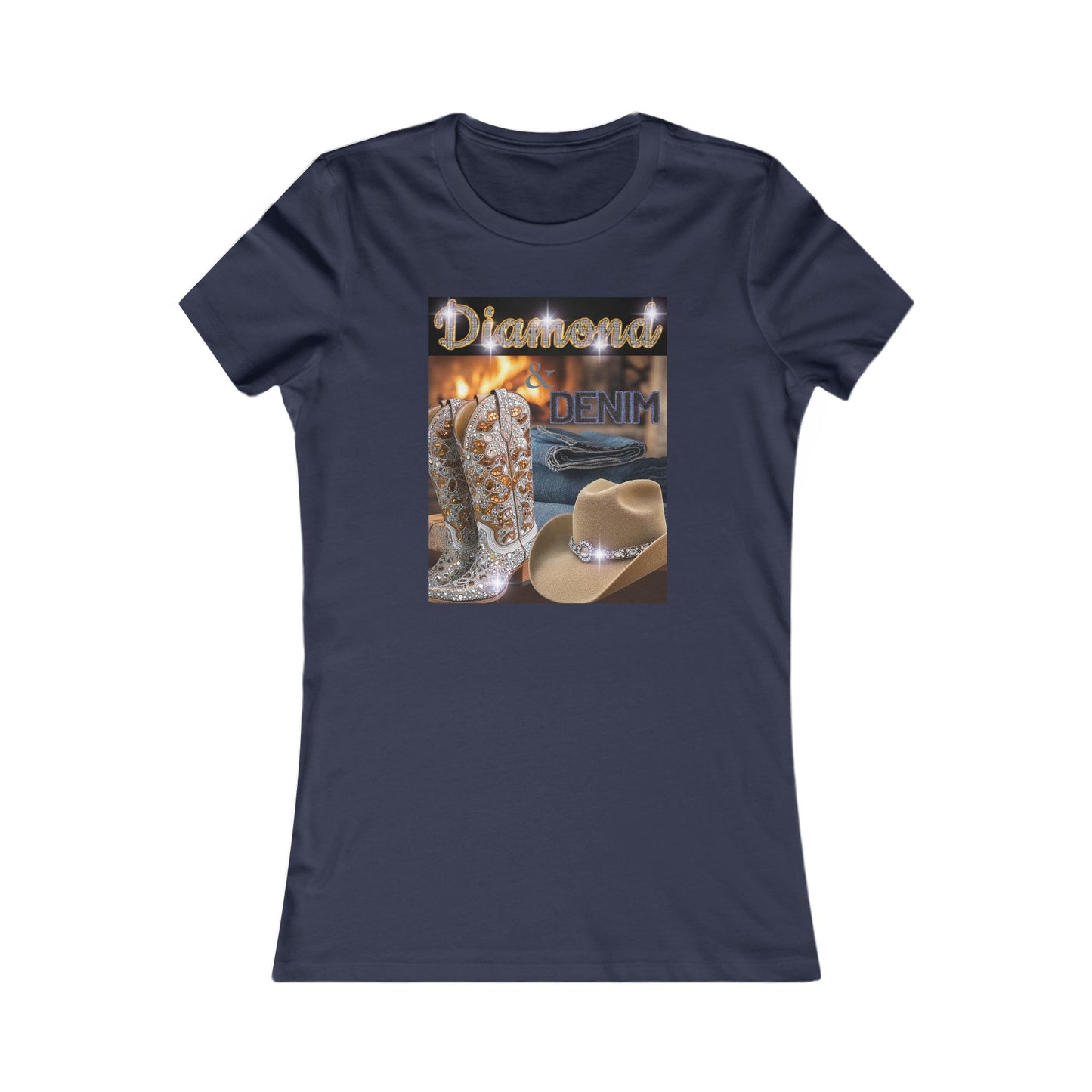 Cowgirl Denim Vibes T-Shirt for Western Fashion Lovers