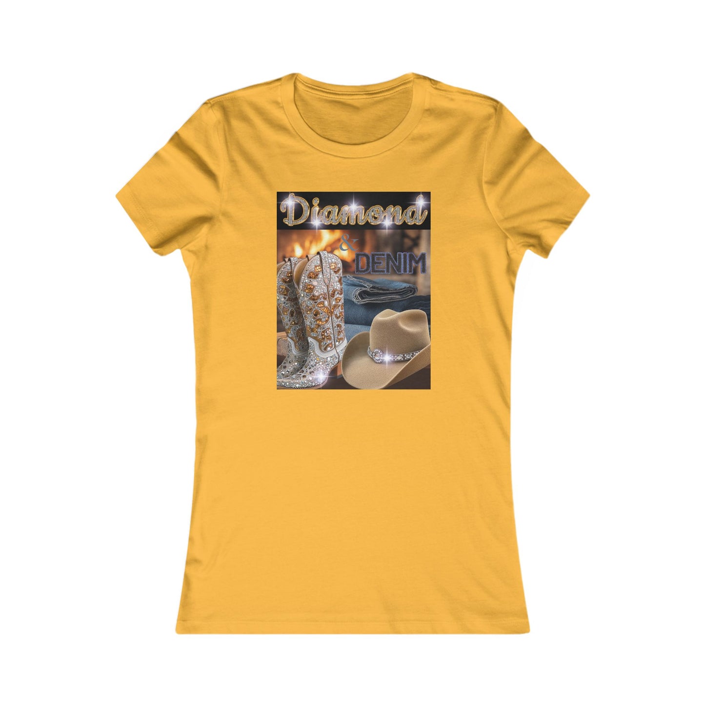 Cowgirl Denim Vibes T-Shirt for Western Fashion Lovers
