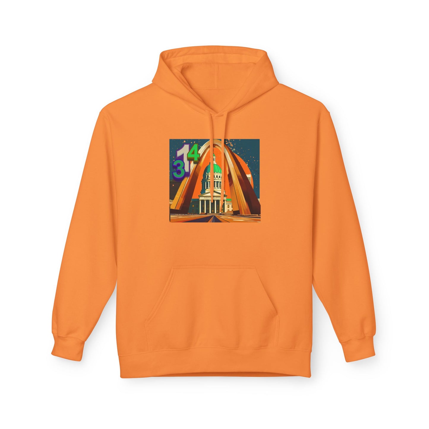 314 Retro City Landmark Graphic Hoodie