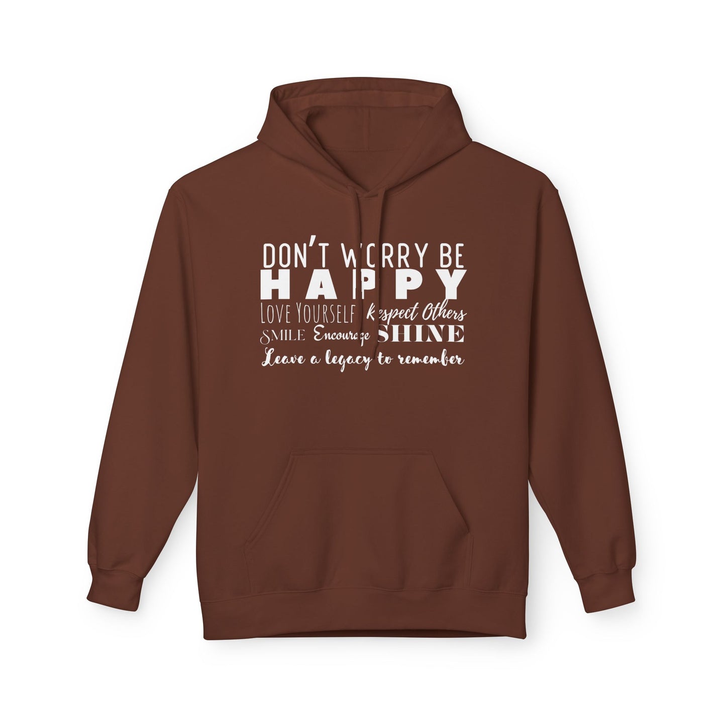 "Happy" Cozy Unisex Midweight Softstyle Fleece Hoodie