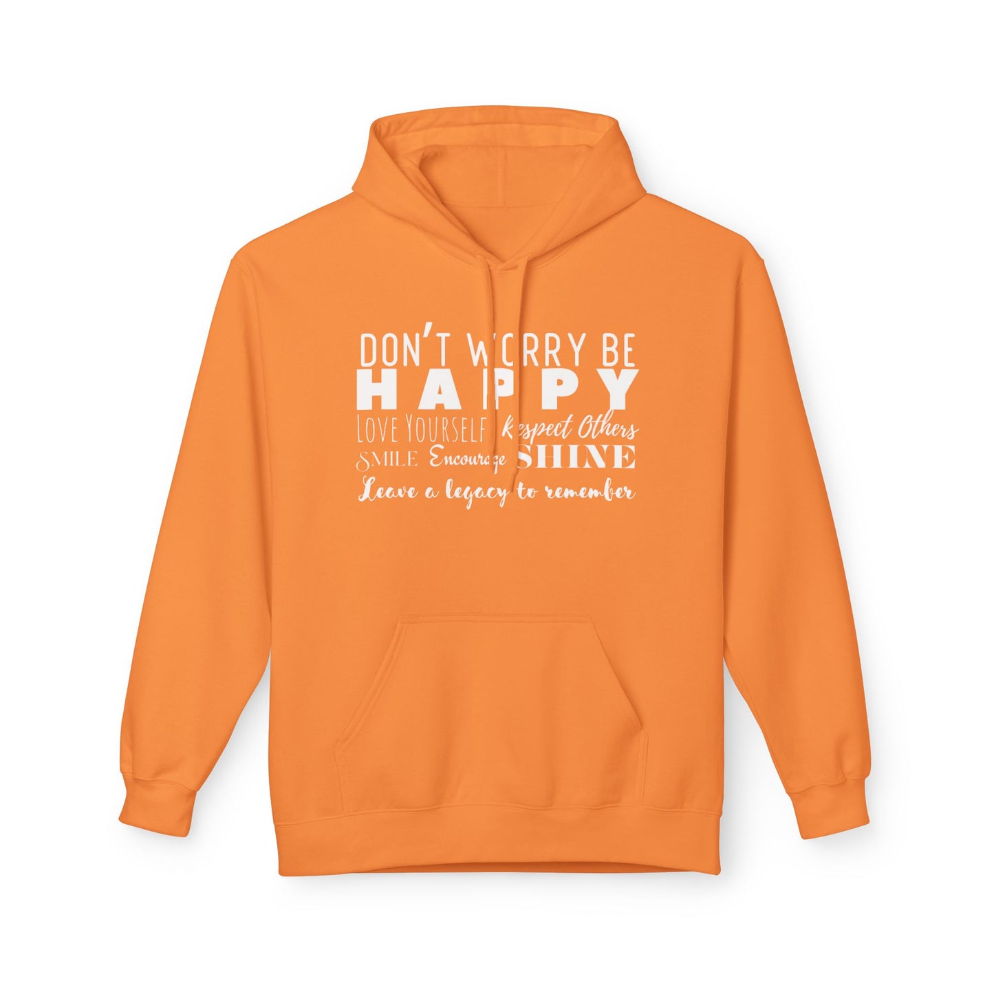 "Happy" Cozy Unisex Midweight Softstyle Fleece Hoodie