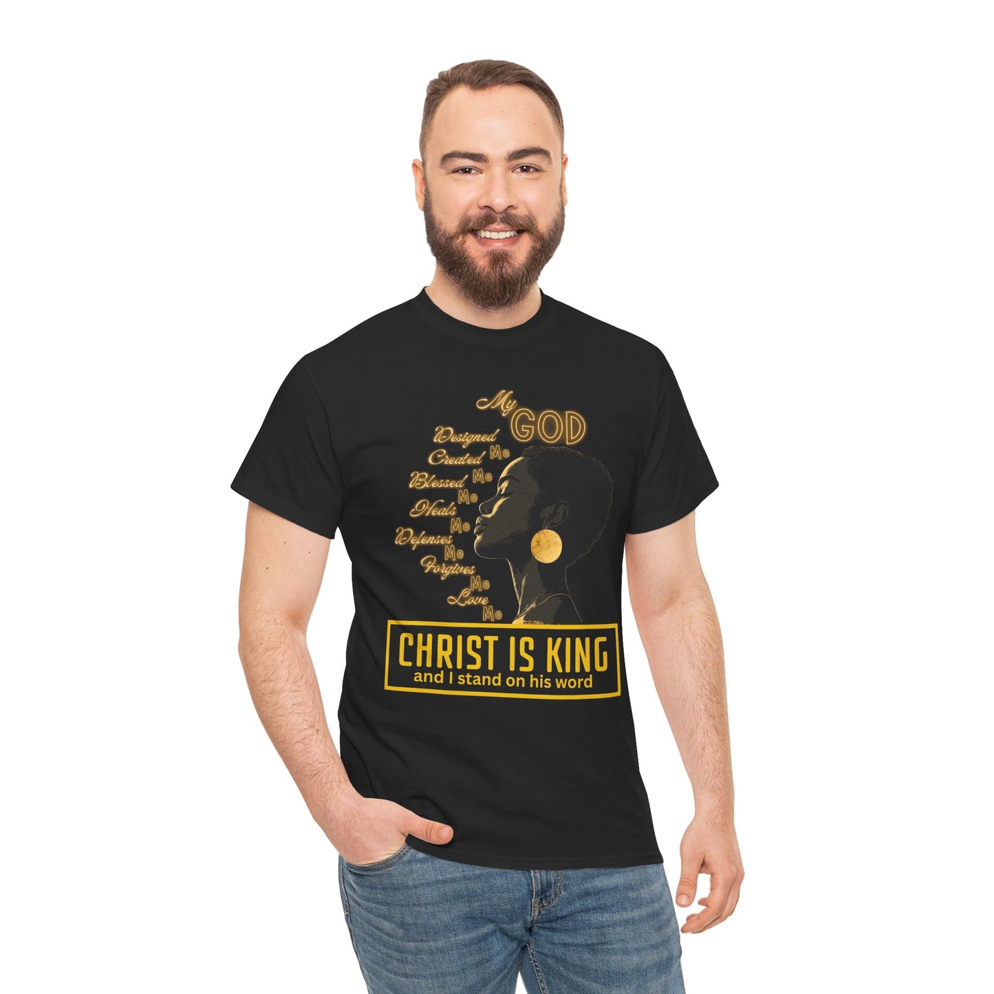 Christ Is King Heavy Cotton Tee