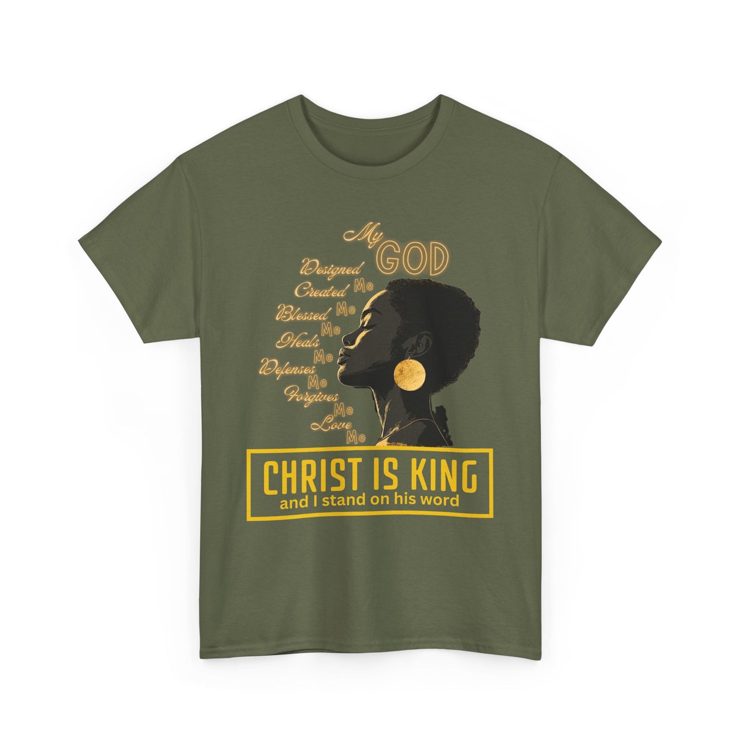 Christ Is King Heavy Cotton Tee