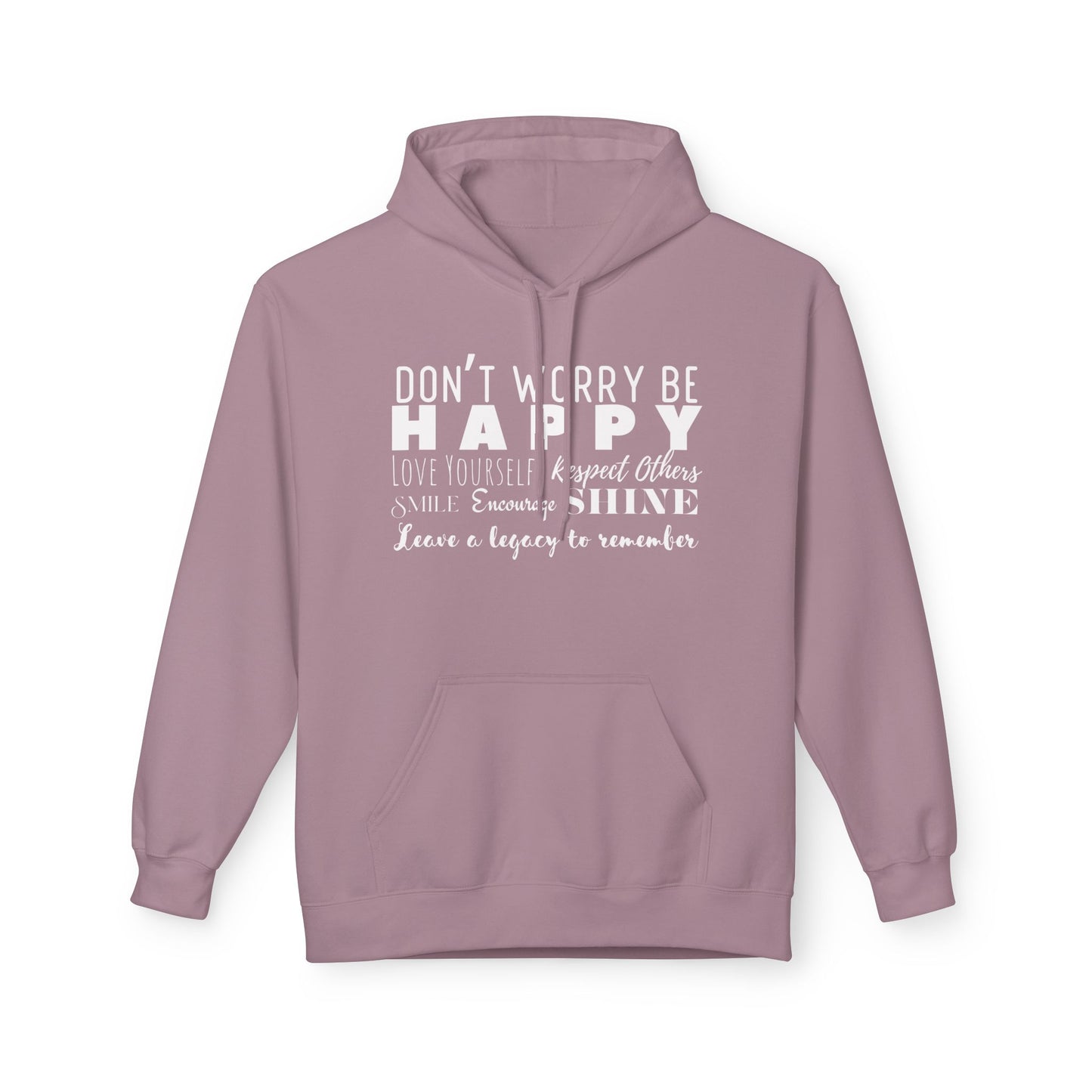 "Happy" Cozy Unisex Midweight Softstyle Fleece Hoodie