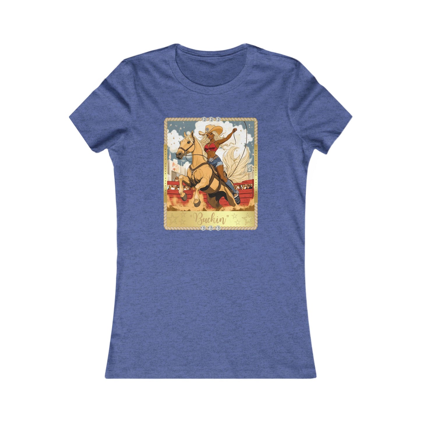 Vintage Rodeo Buckin' Tee for Women - Perfect for Country Lovers