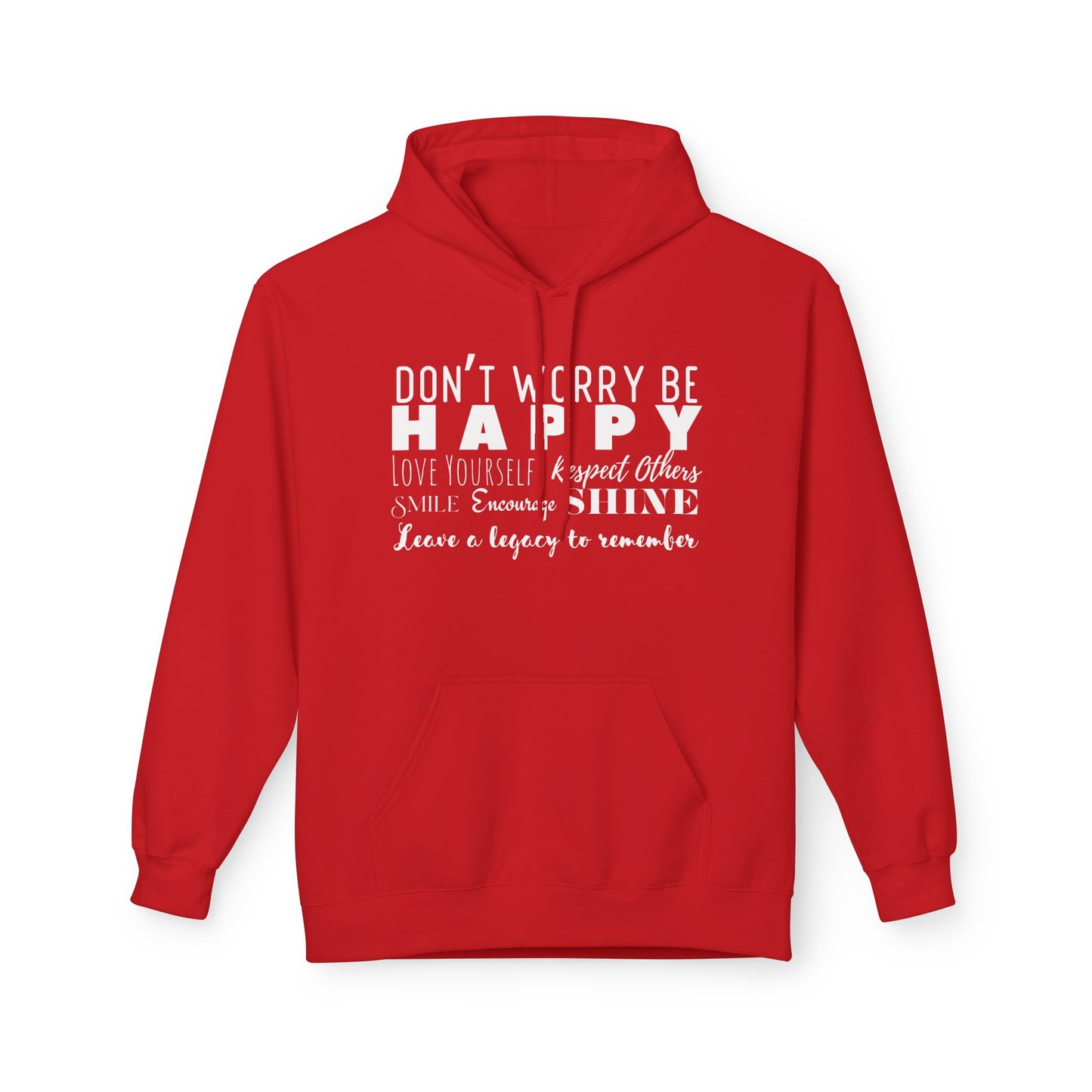 "Happy" Cozy Unisex Midweight Softstyle Fleece Hoodie