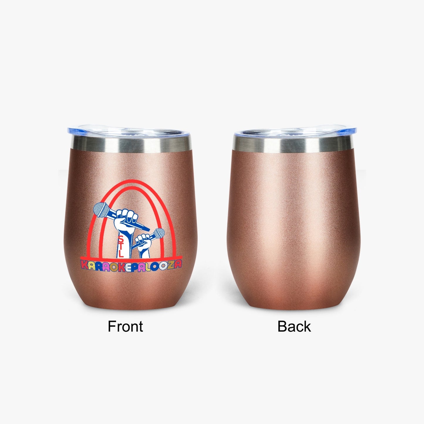 Karaokepalooza Egg Shaped Insulated Wine Tumbler