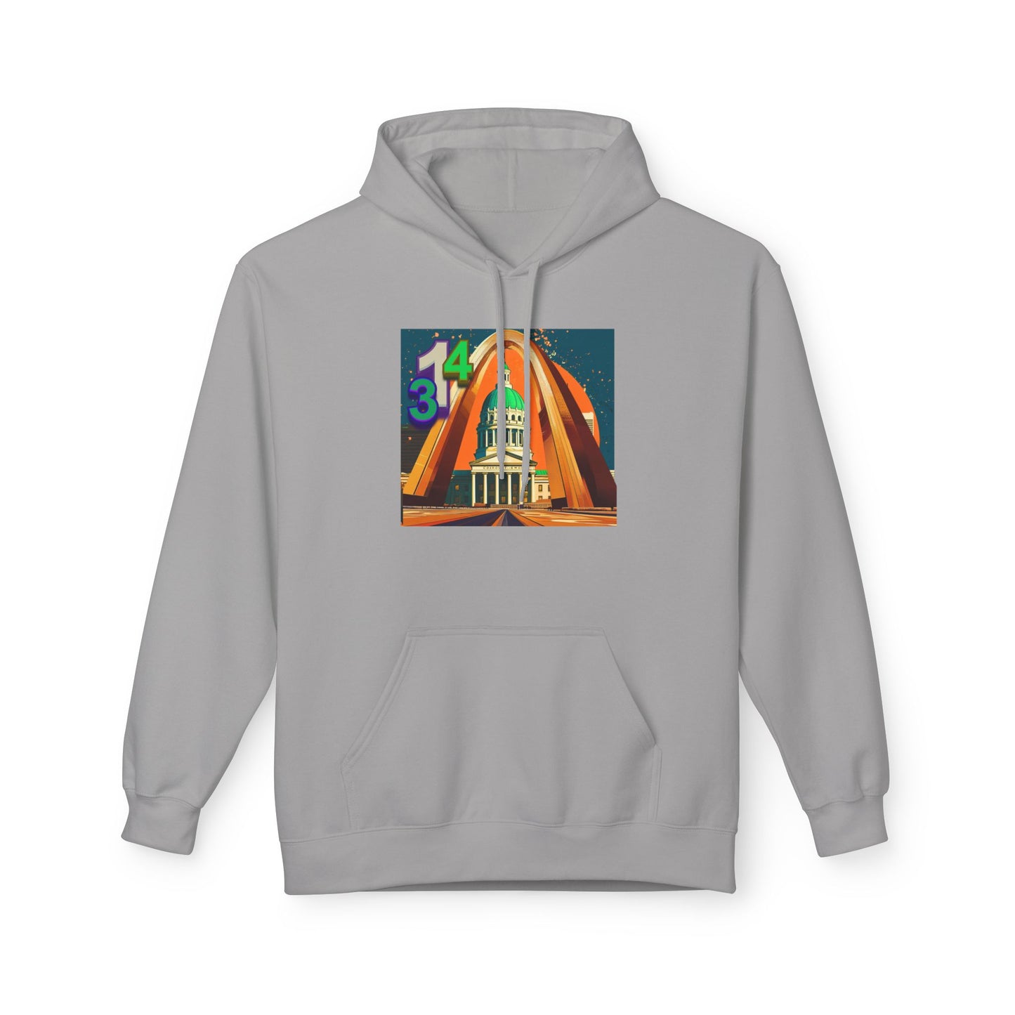 314 Retro City Landmark Graphic Hoodie