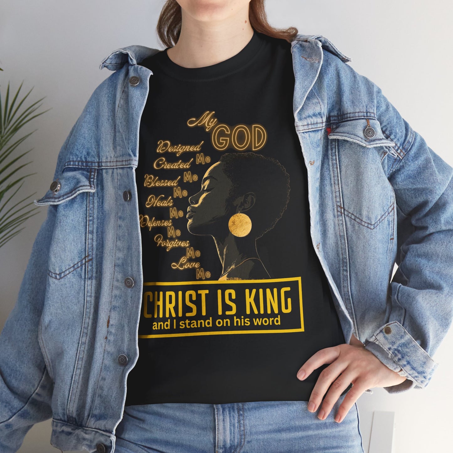 Christ Is King Heavy Cotton Tee