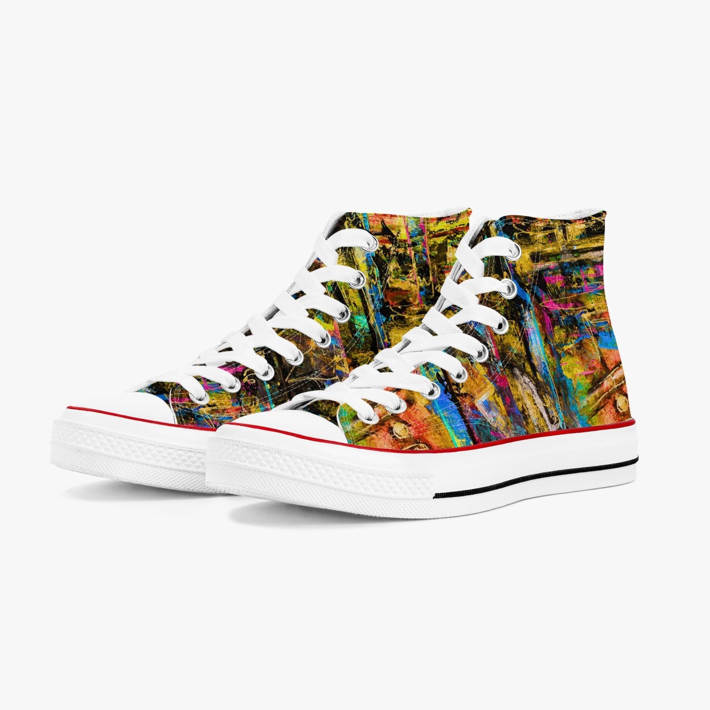 High-Top Canvas Shoes