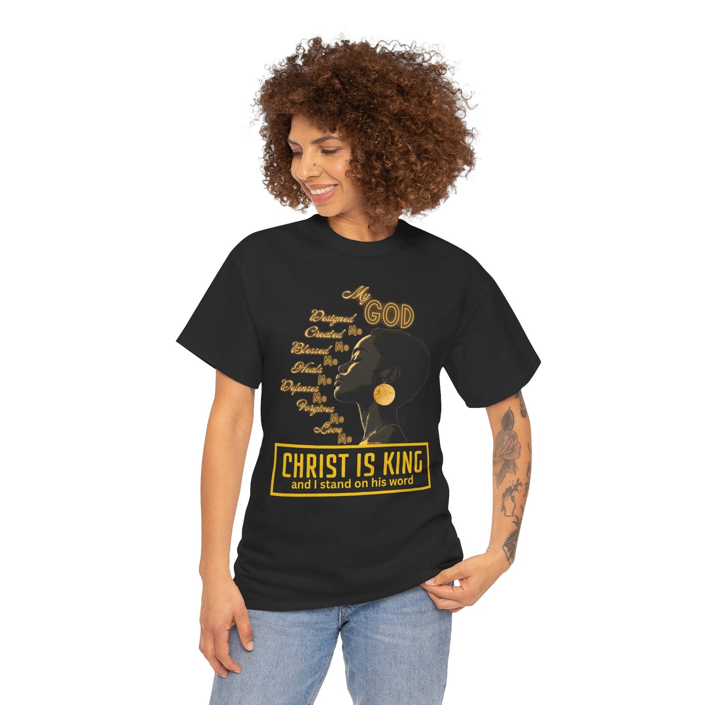 Christ Is King Heavy Cotton Tee