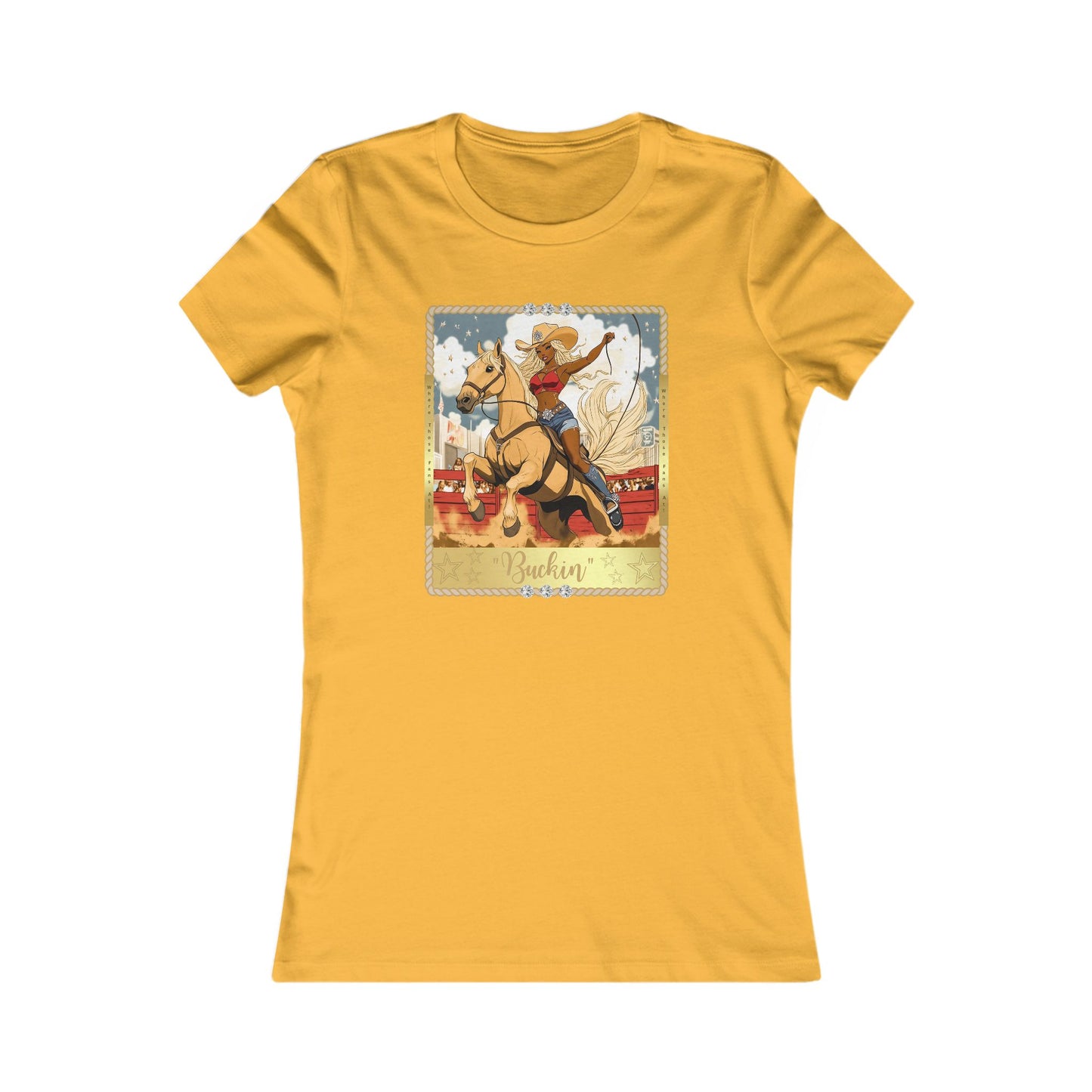 Vintage Rodeo Buckin' Tee for Women - Perfect for Country Lovers