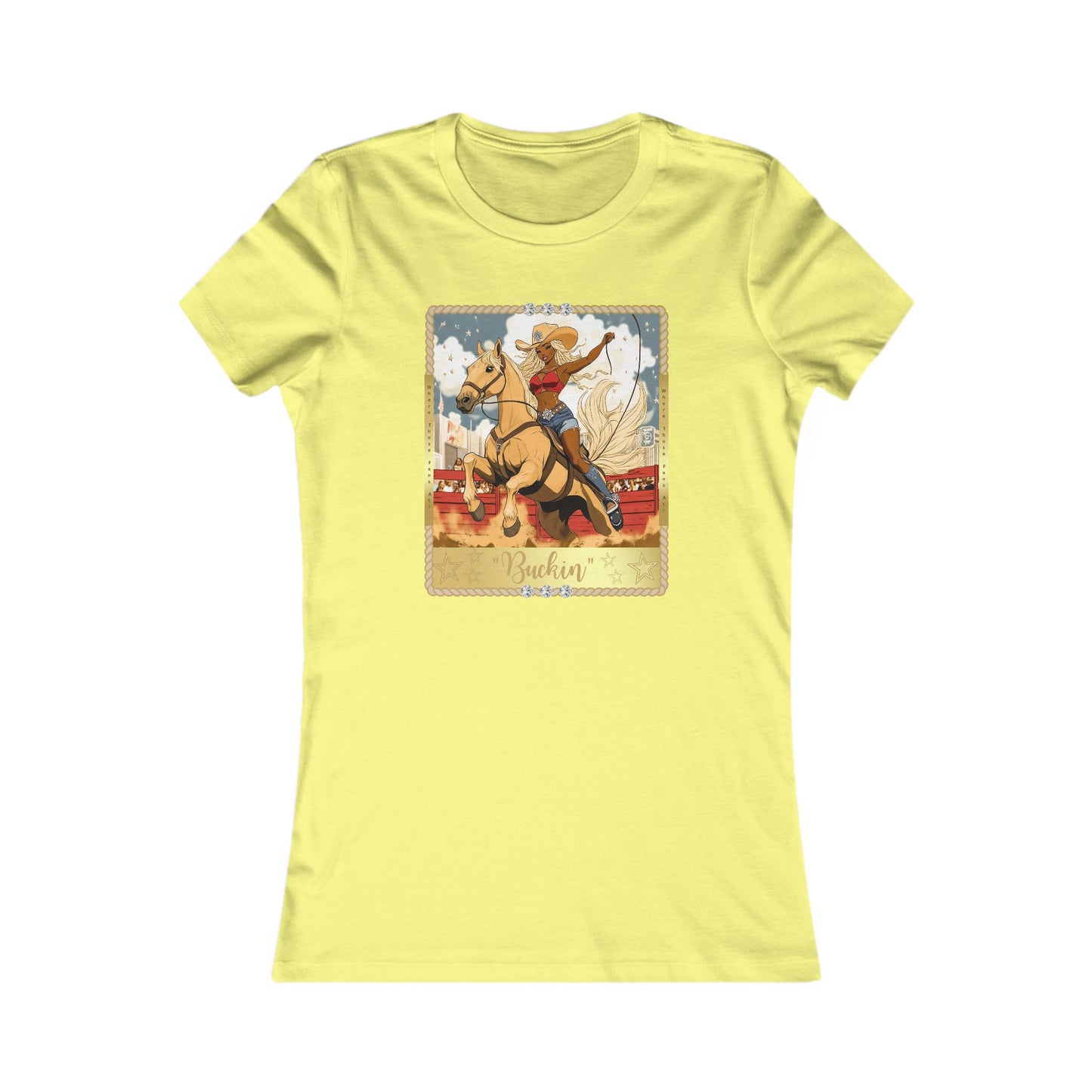 Vintage Rodeo Buckin' Tee for Women - Perfect for Country Lovers