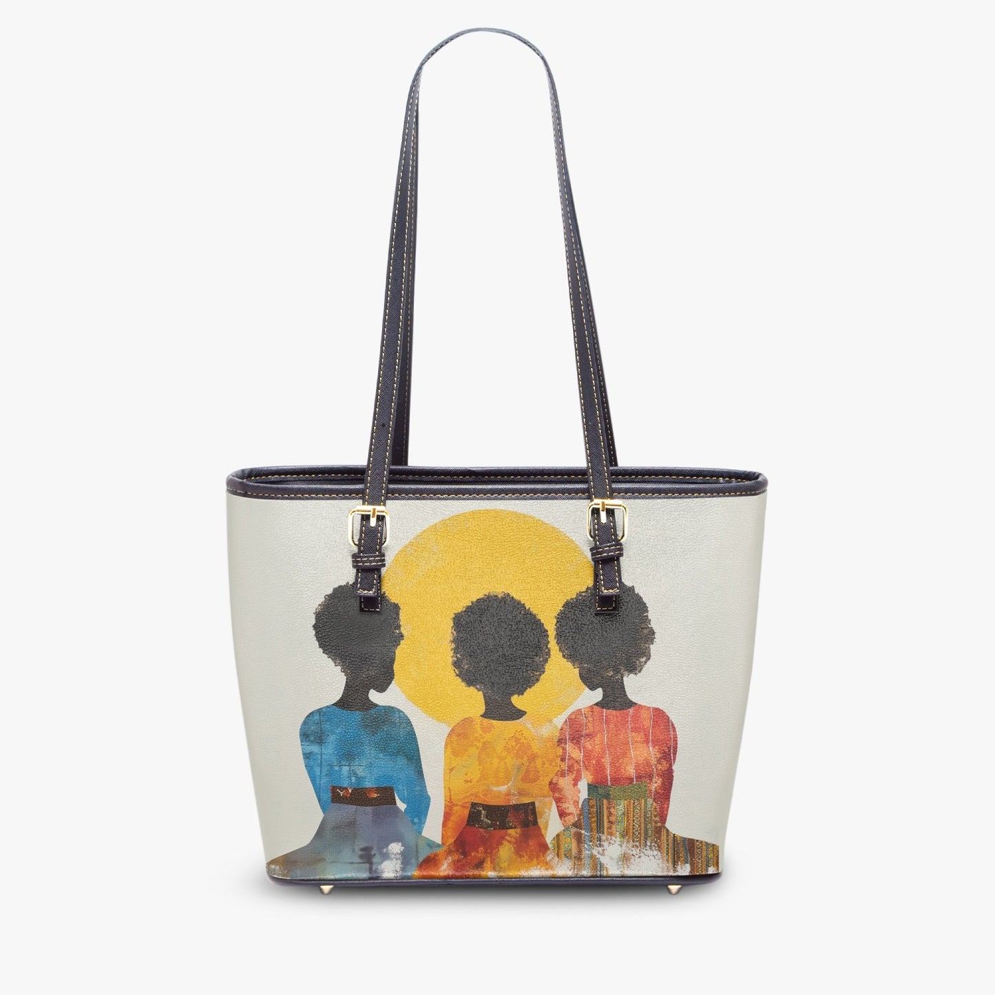 Brilliant Thinkers Medium Leather Tote Bag for Women