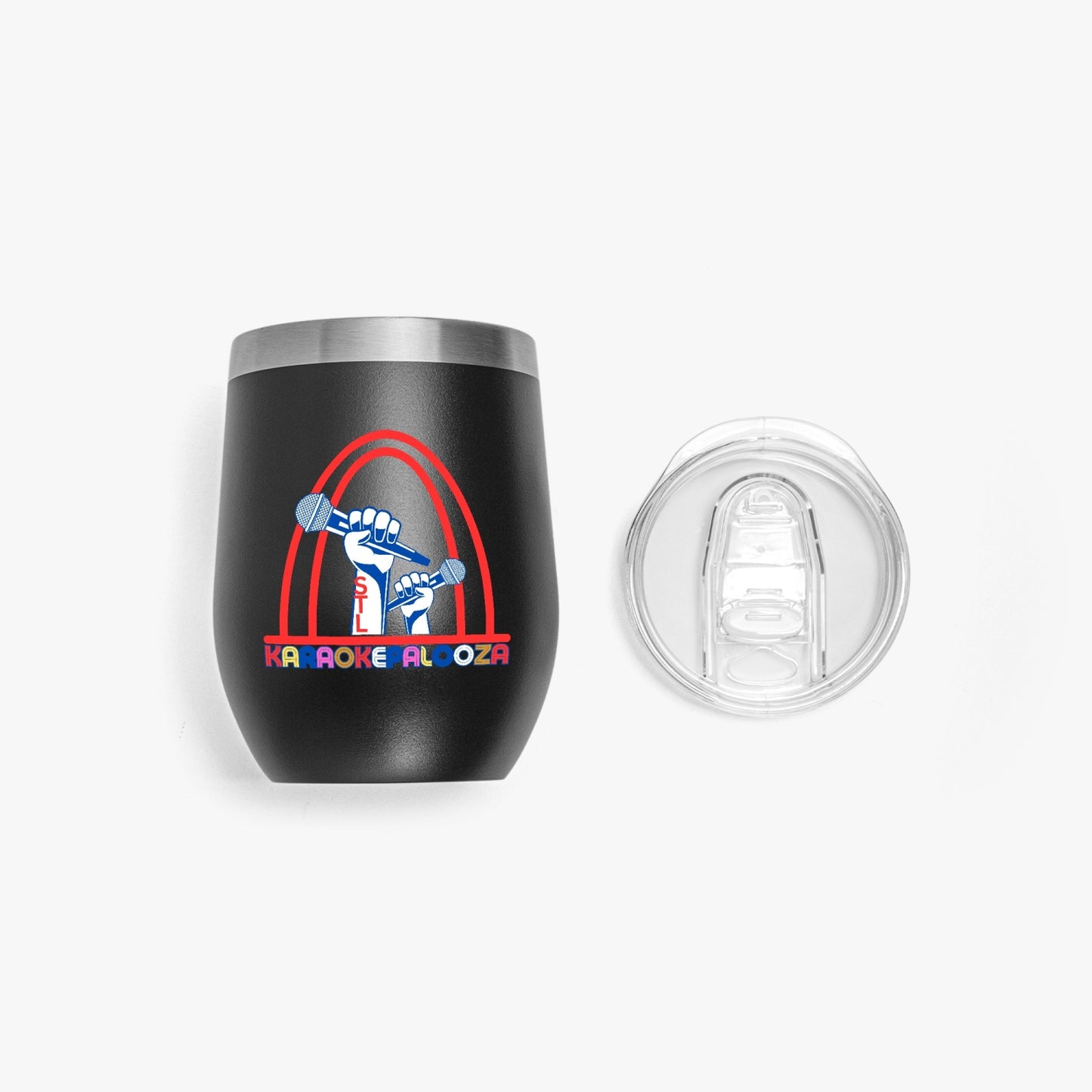 Karaokepalooza Egg Shaped Insulated Wine Tumbler