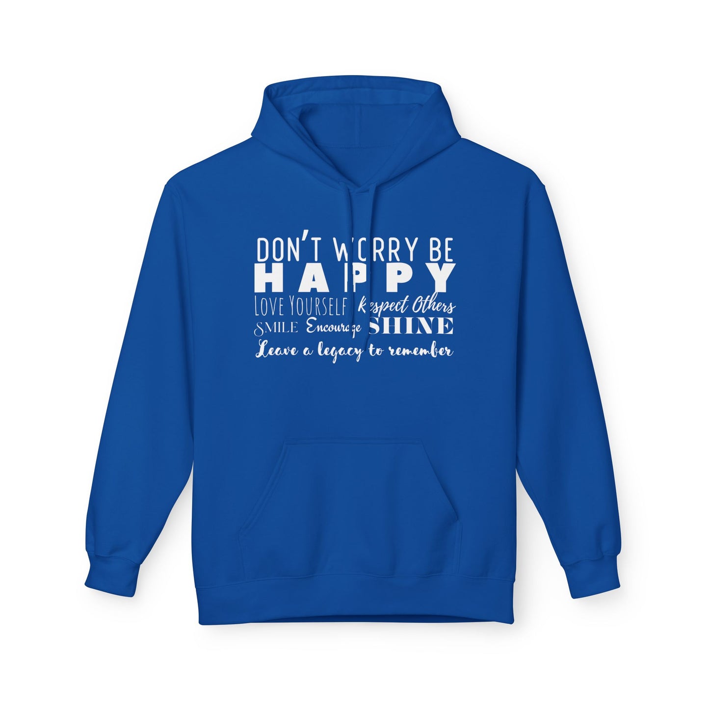 "Happy" Cozy Unisex Midweight Softstyle Fleece Hoodie