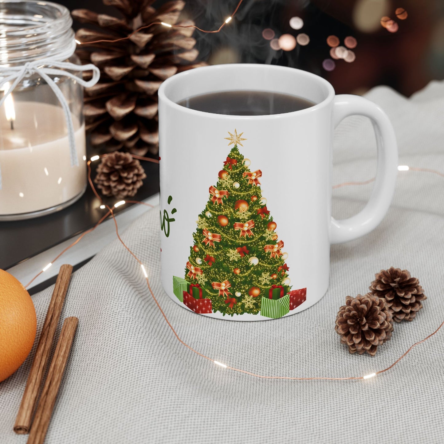 HO HO HO Holiday Ceramic Mug