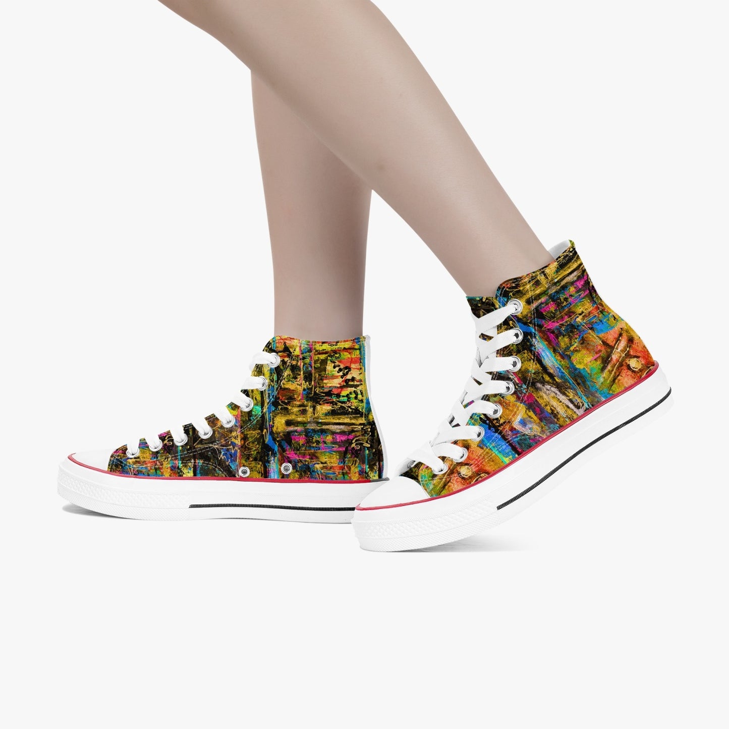 High-Top Canvas Shoes