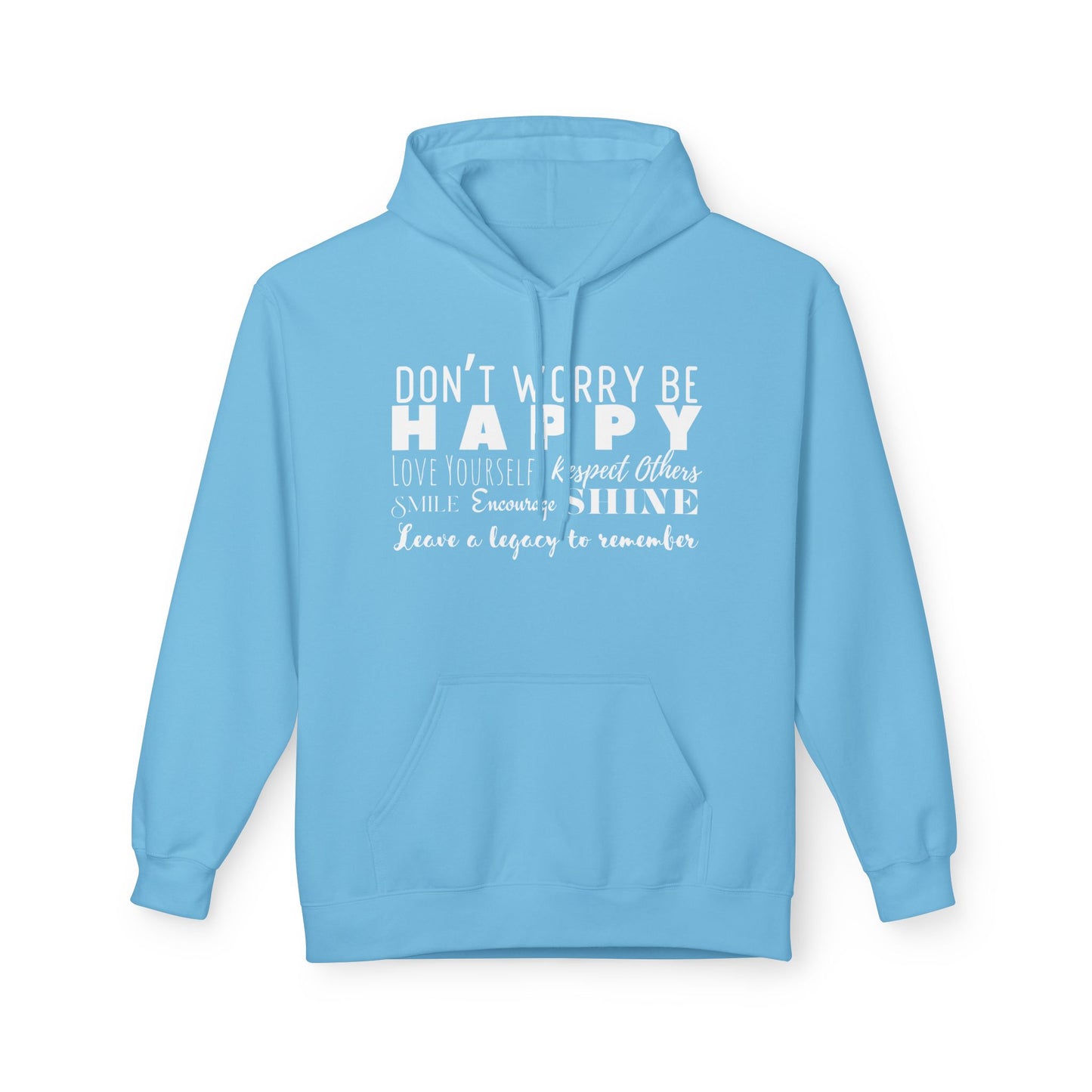 "Happy" Cozy Unisex Midweight Softstyle Fleece Hoodie