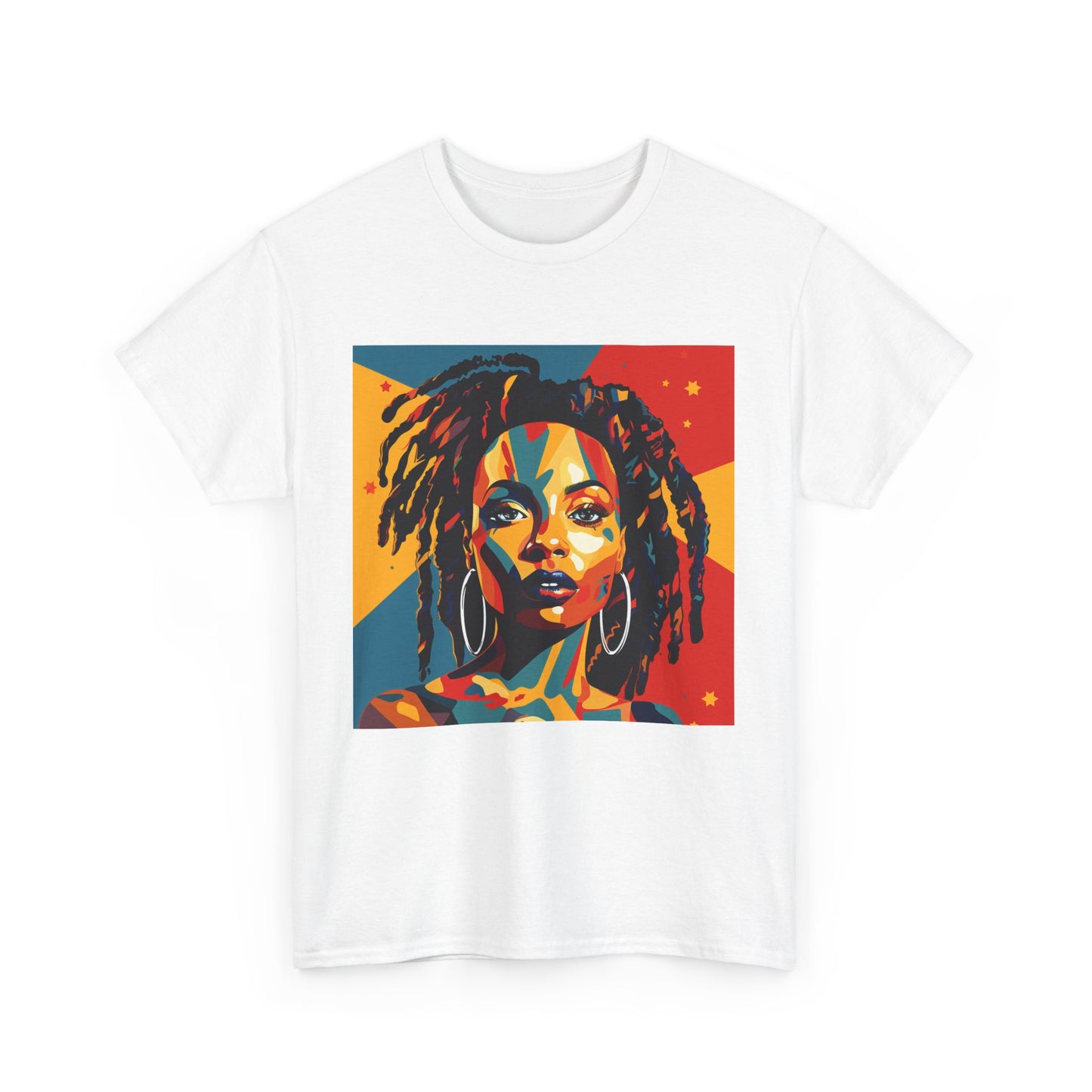 Vibrant Art Tee – Bold Portrait Design for Creative Souls