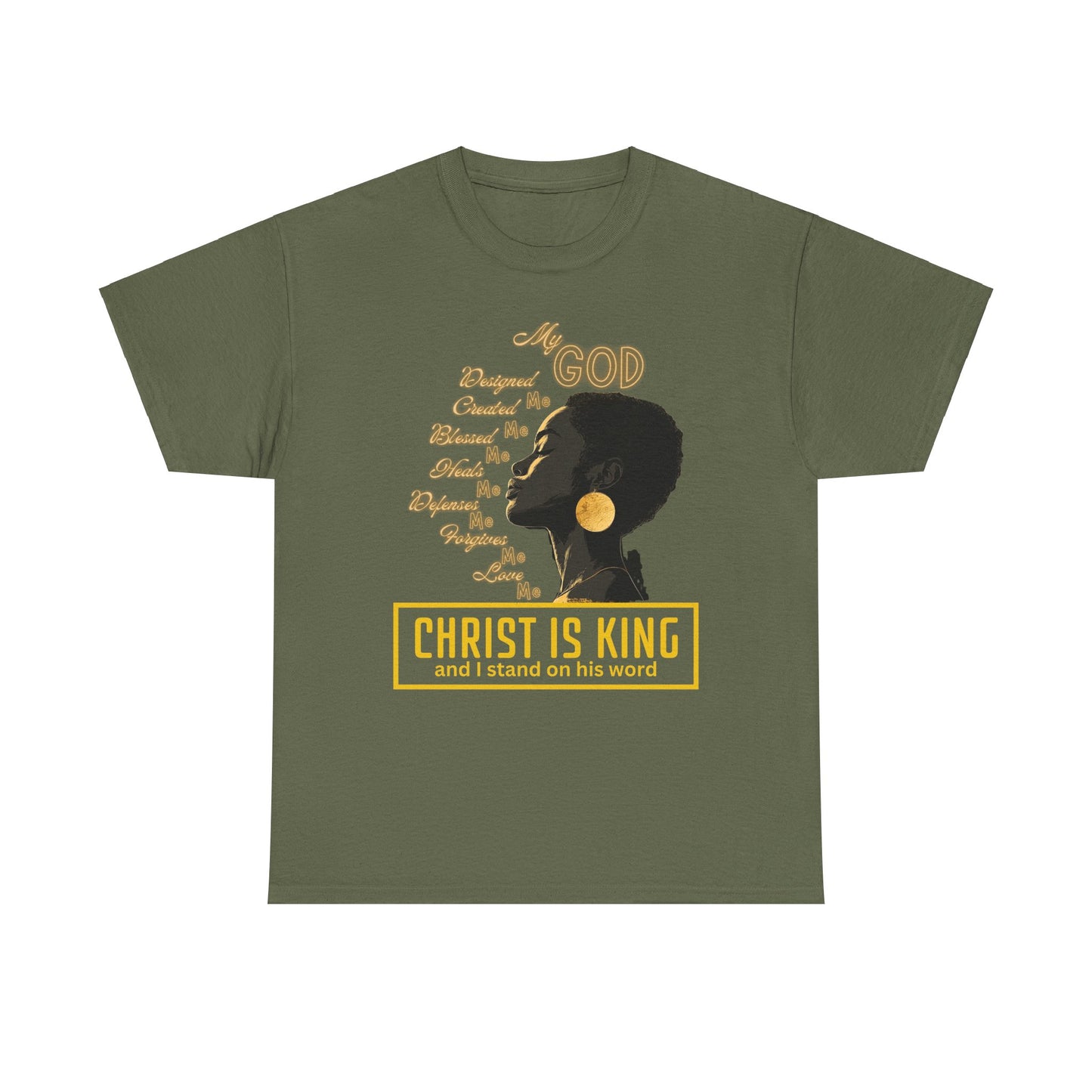 Christ Is King Heavy Cotton Tee