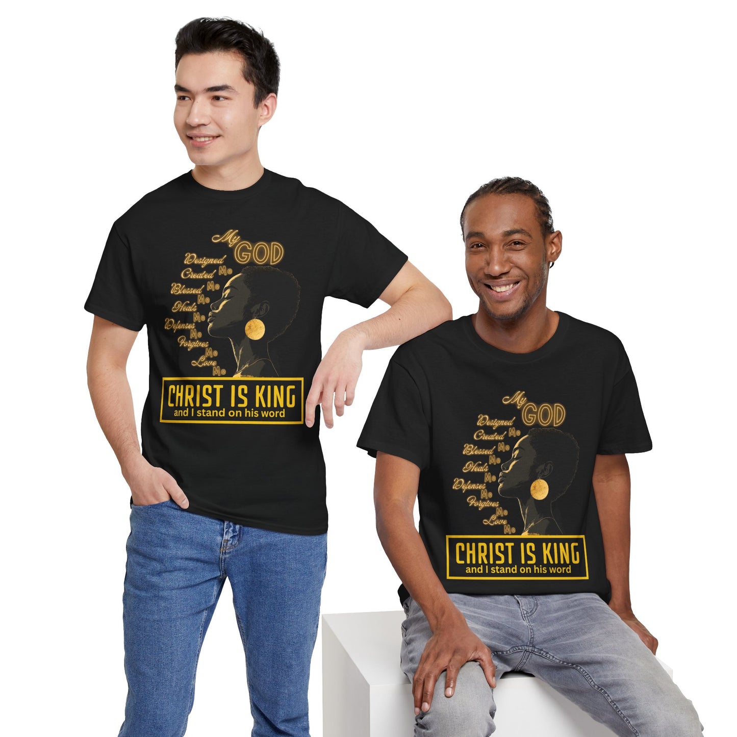 Christ Is King Heavy Cotton Tee