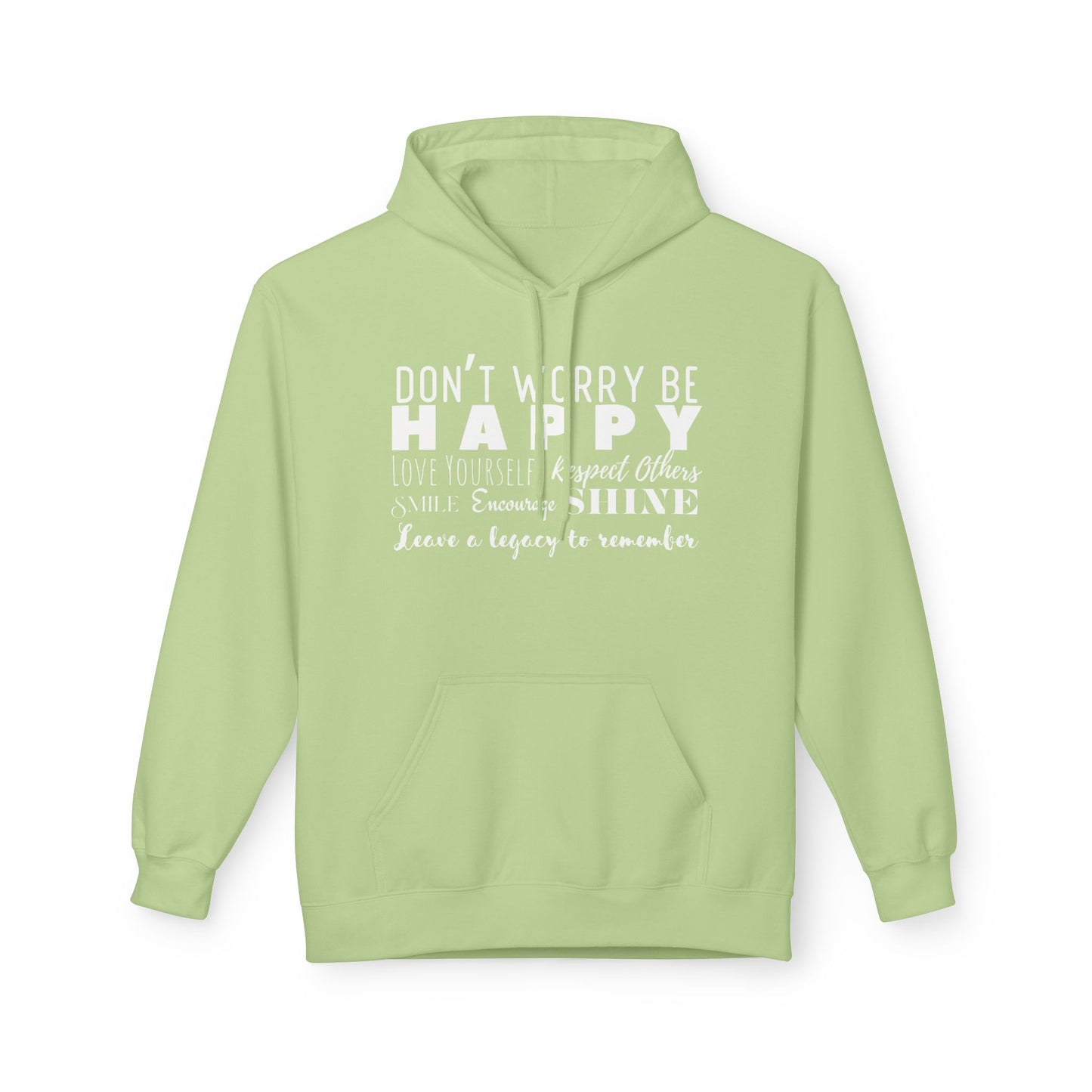 "Happy" Cozy Unisex Midweight Softstyle Fleece Hoodie