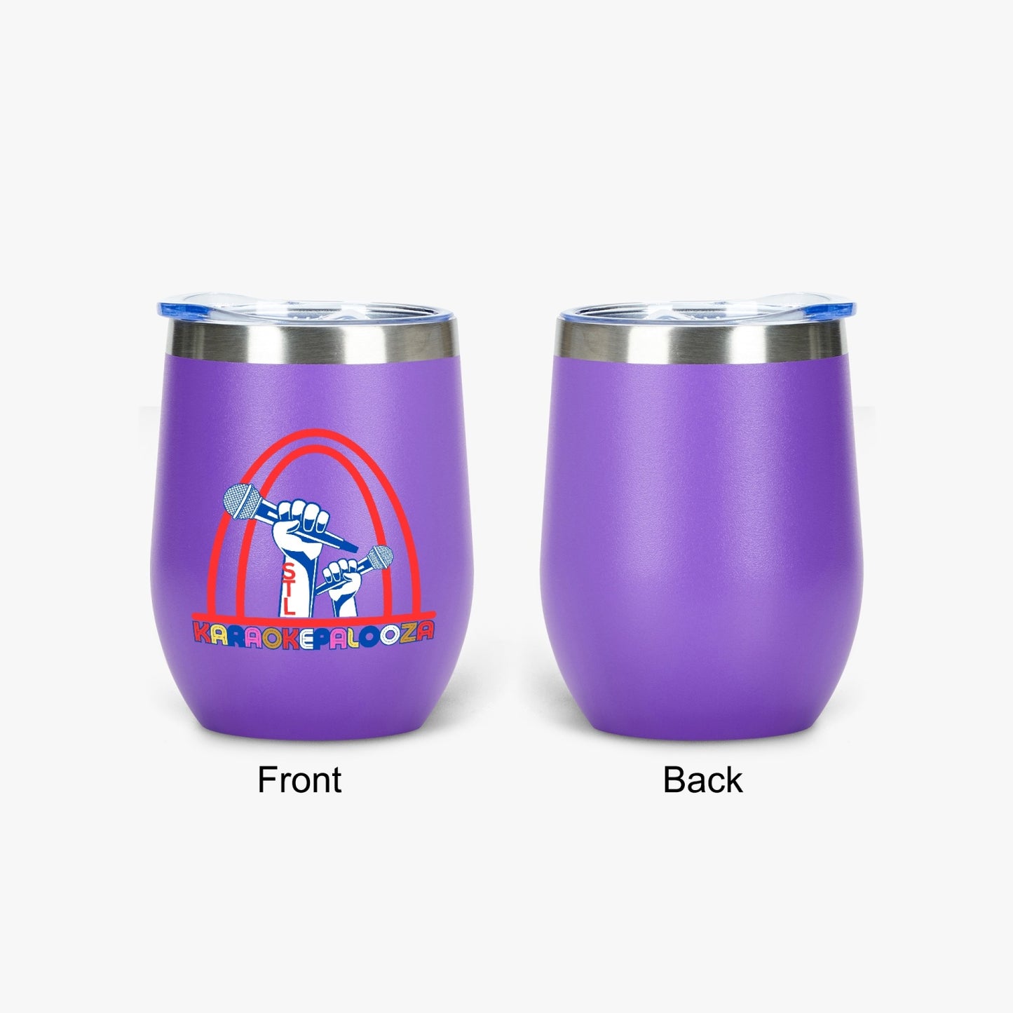 Karaokepalooza Egg Shaped Insulated Wine Tumbler