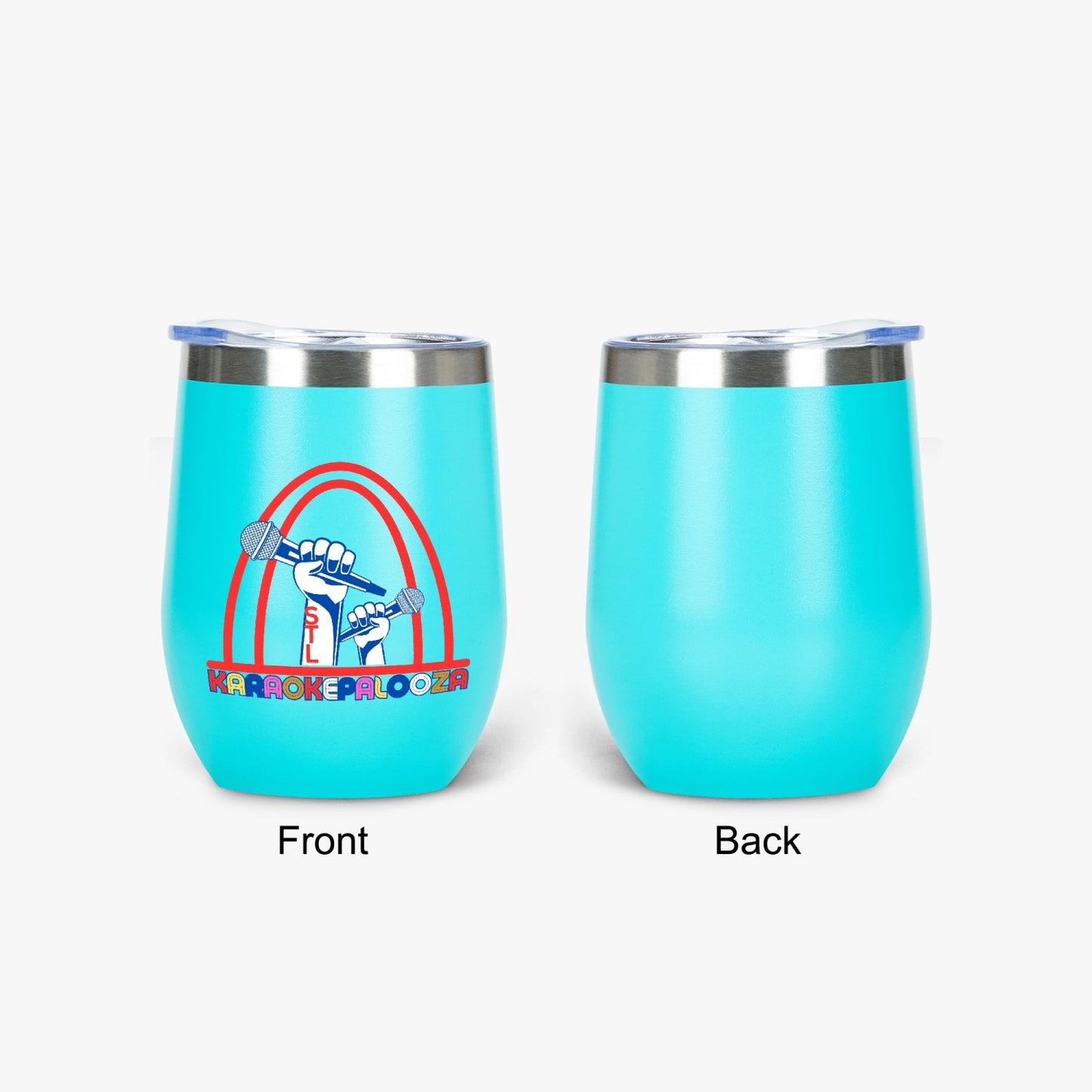Karaokepalooza Egg Shaped Insulated Wine Tumbler