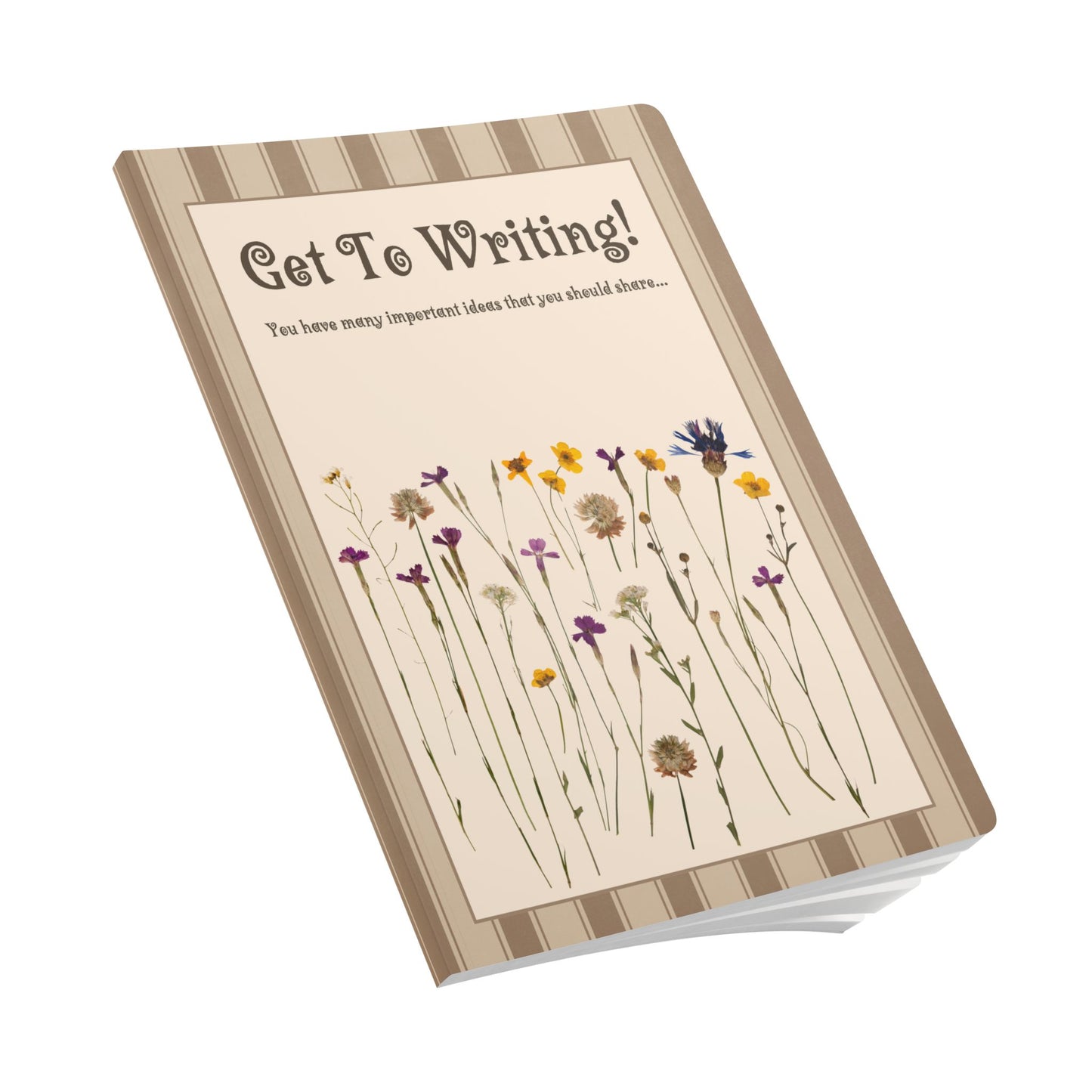 Get To Writing Softcover Journal (with Inside Prints)