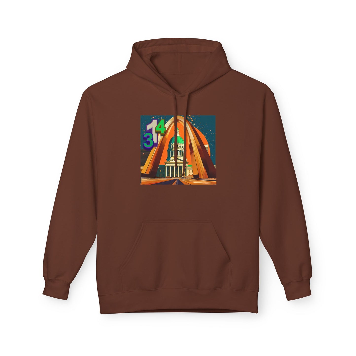 314 Retro City Landmark Graphic Hoodie