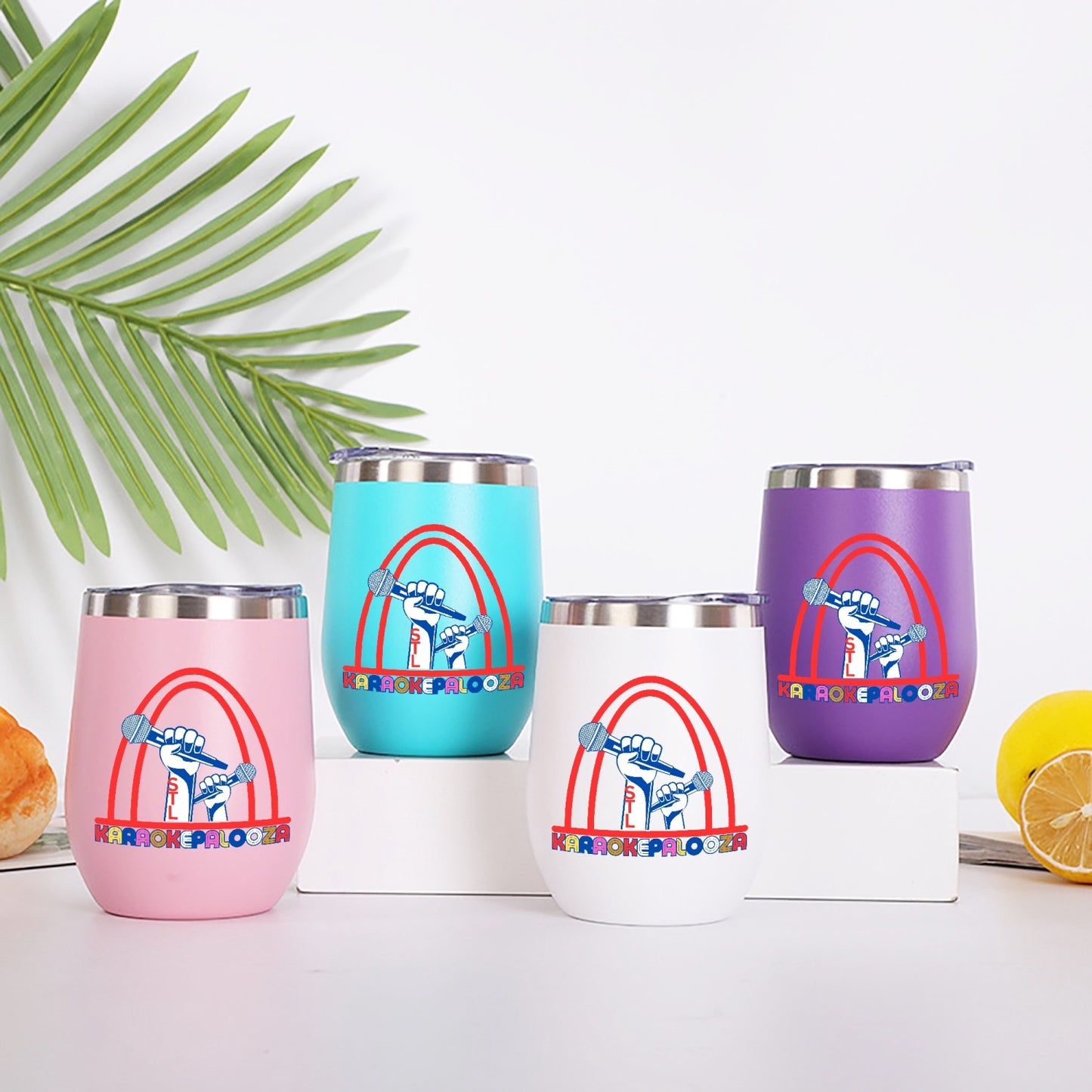 Karaokepalooza Egg Shaped Insulated Wine Tumbler