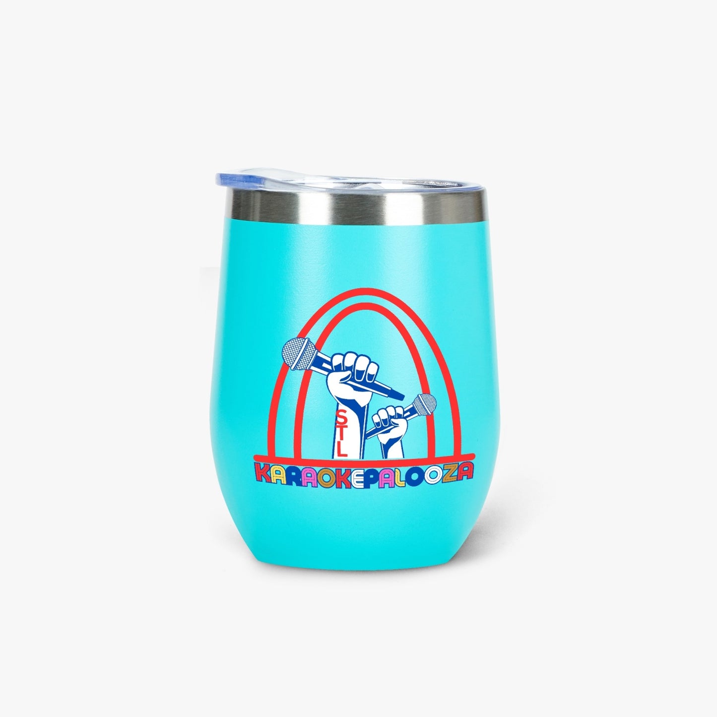 Karaokepalooza Egg Shaped Insulated Wine Tumbler