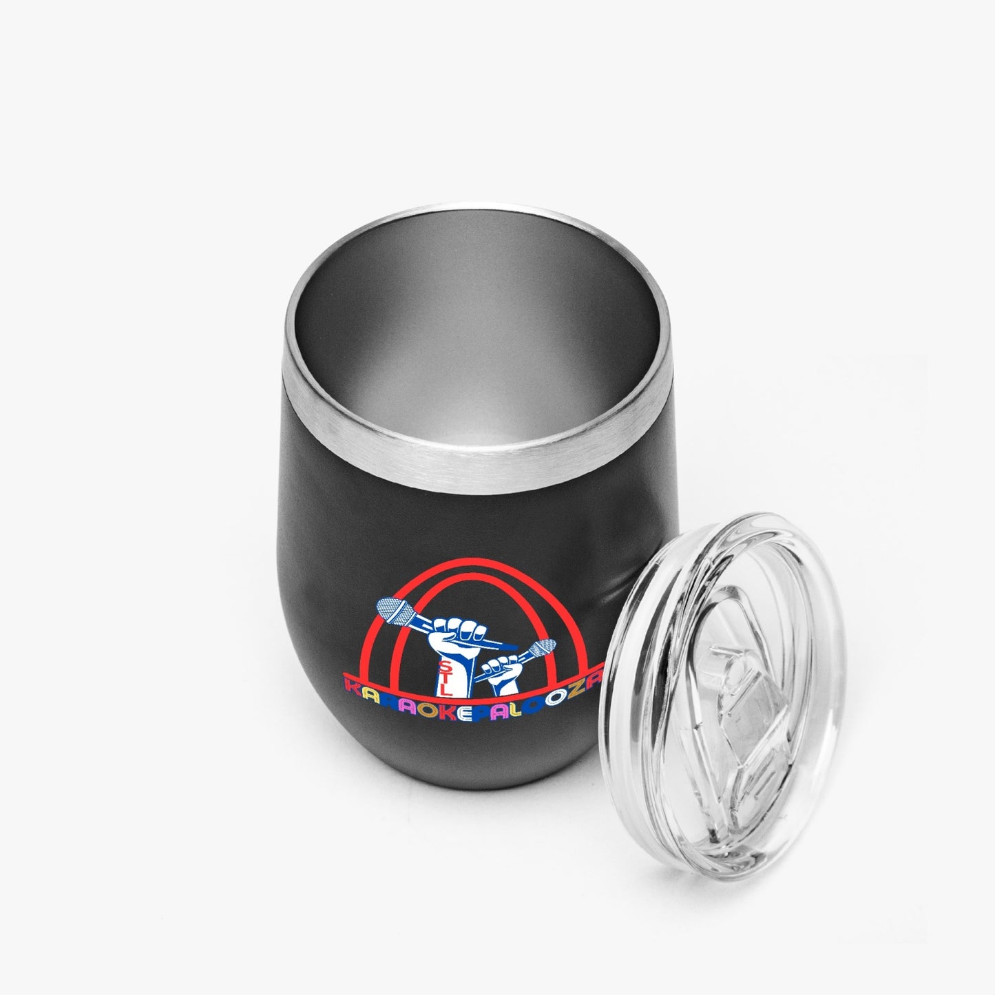 Karaokepalooza Egg Shaped Insulated Wine Tumbler