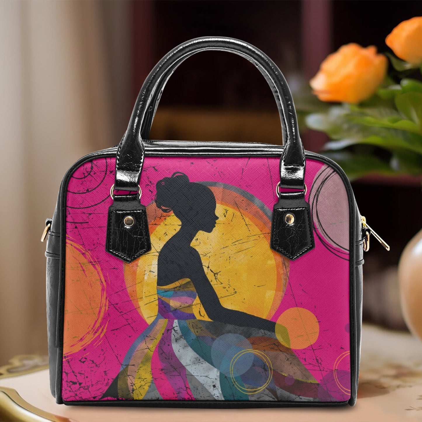 Women of Peace Casual Leather Saddle Bag
