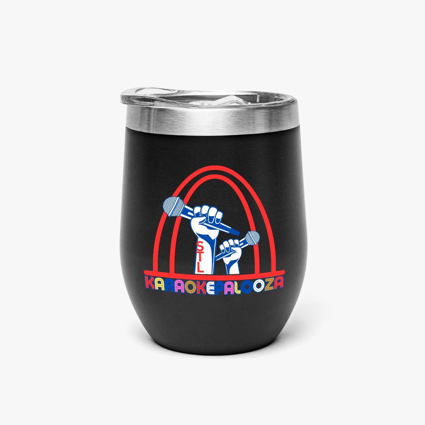 Karaokepalooza Egg Shaped Insulated Wine Tumbler