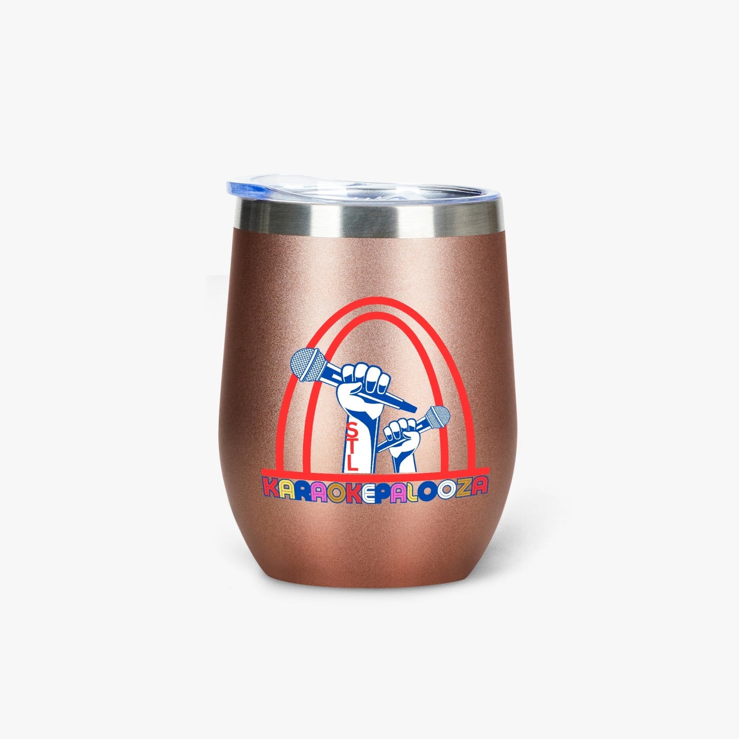 Karaokepalooza Egg Shaped Insulated Wine Tumbler