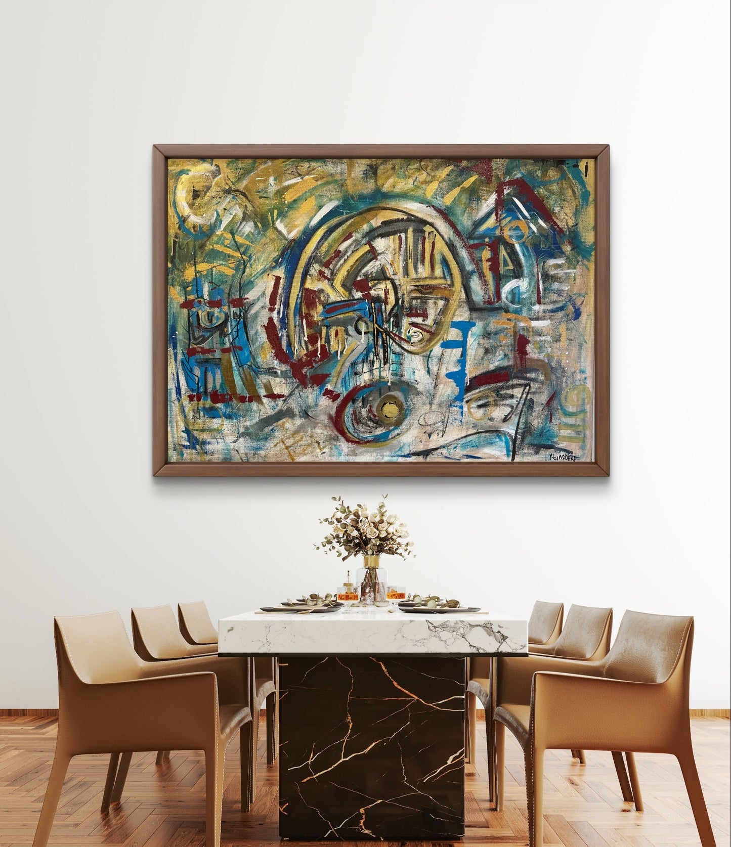 Mask Illusion of Conflict - Fine Art