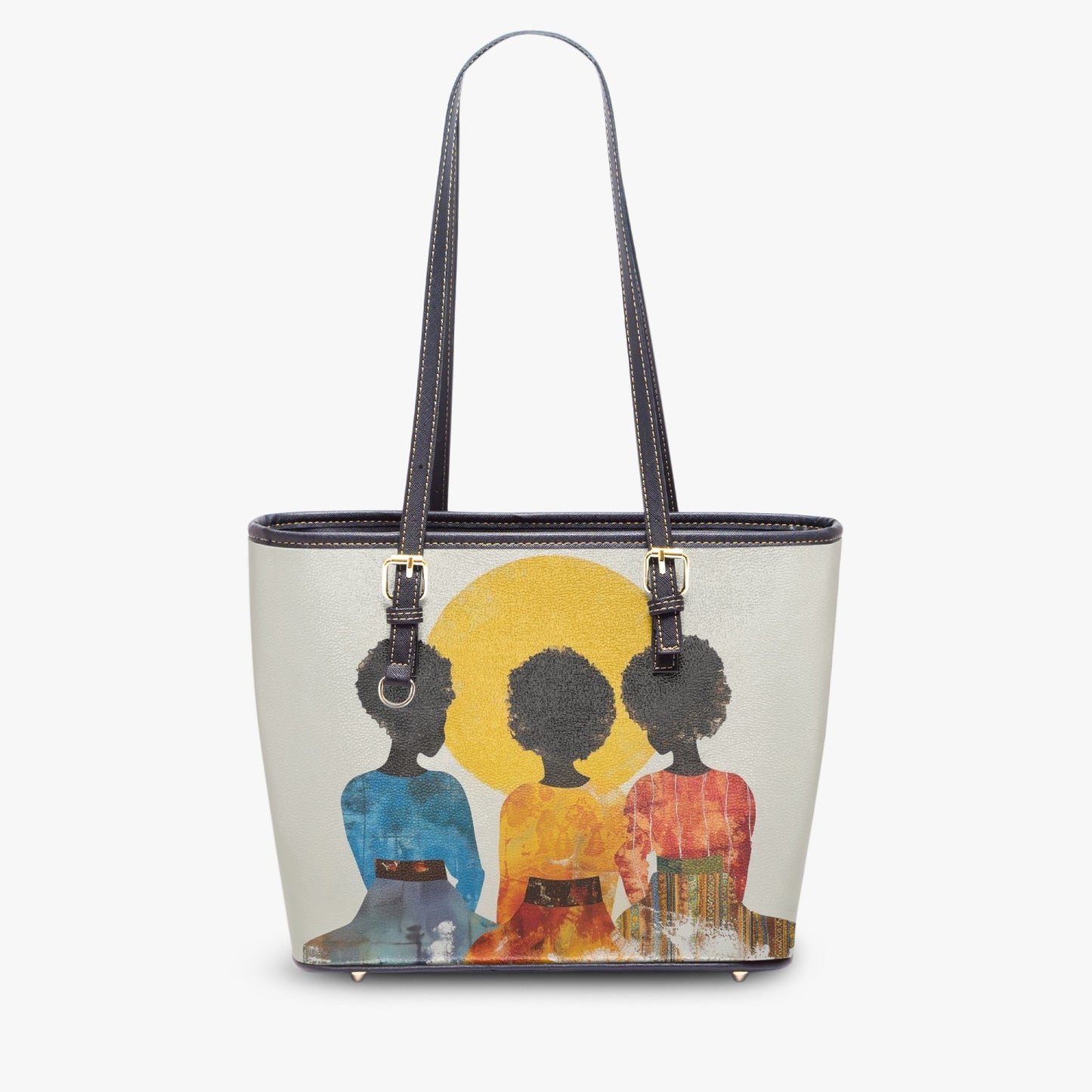 Brilliant Thinkers Medium Leather Tote Bag for Women