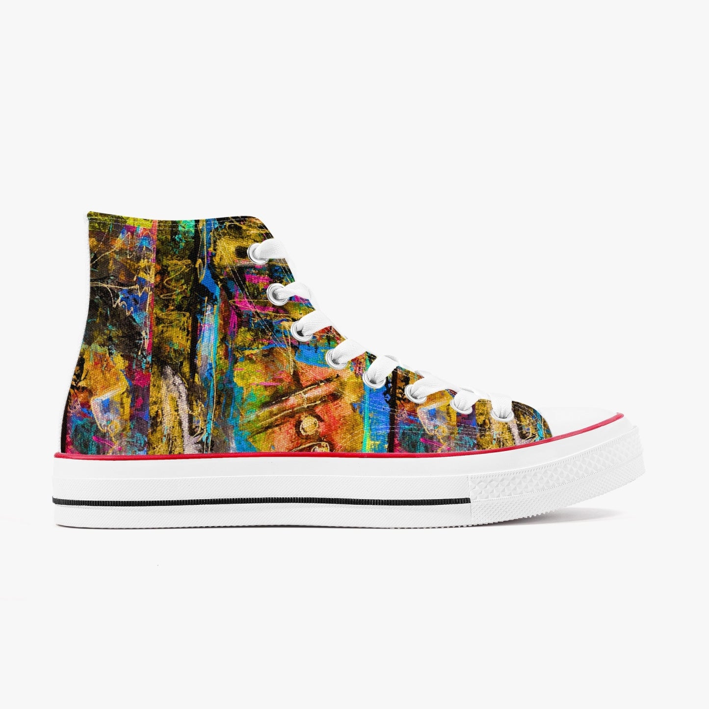 High-Top Canvas Shoes
