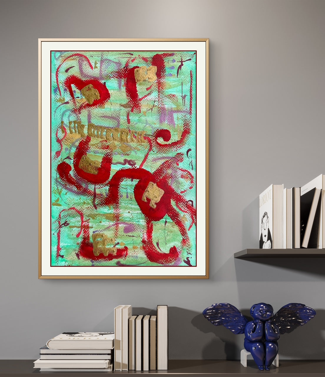 Crimson Dance in the Meadow