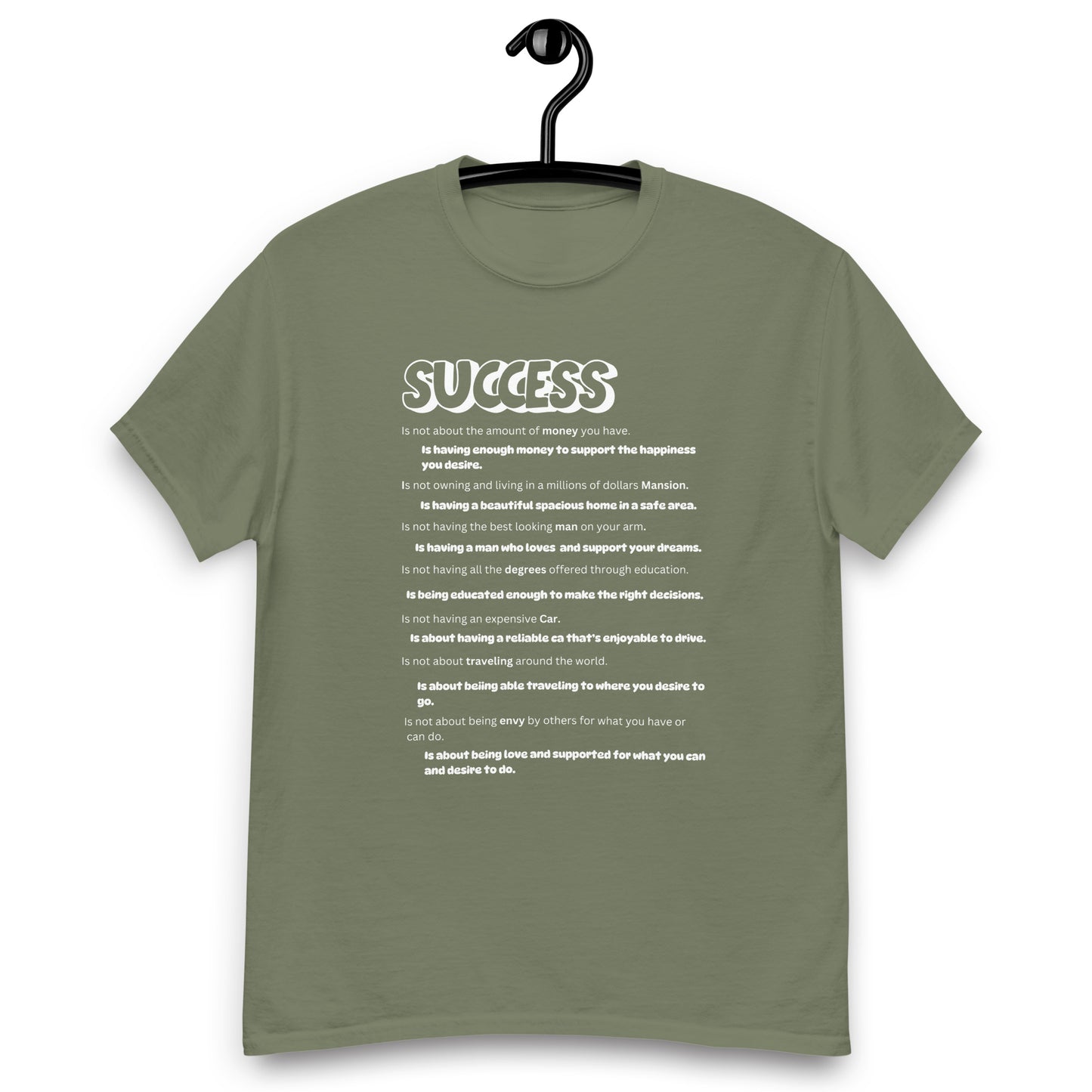 Success Wht Unisex Classic Tee