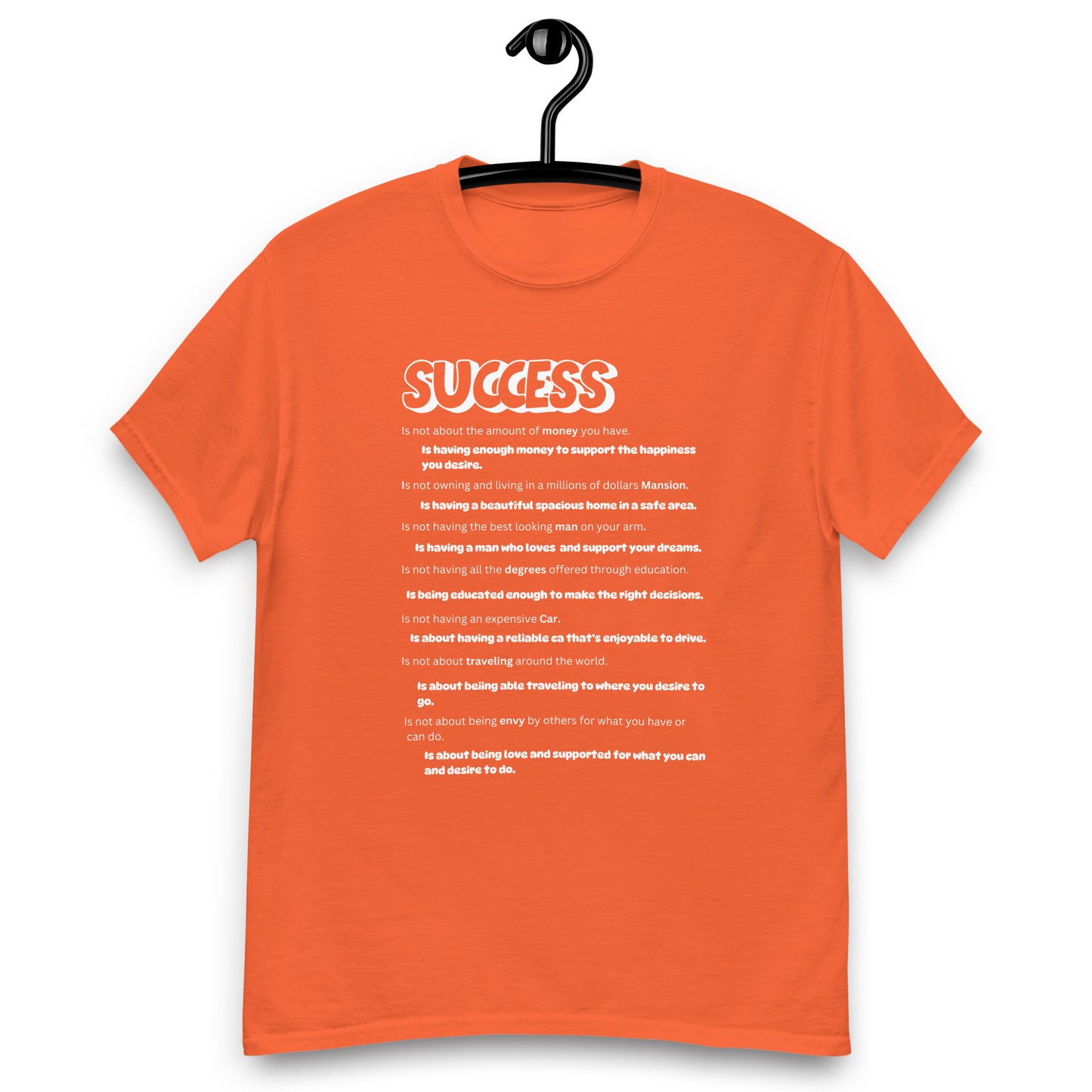 Success Wht Unisex Classic Tee