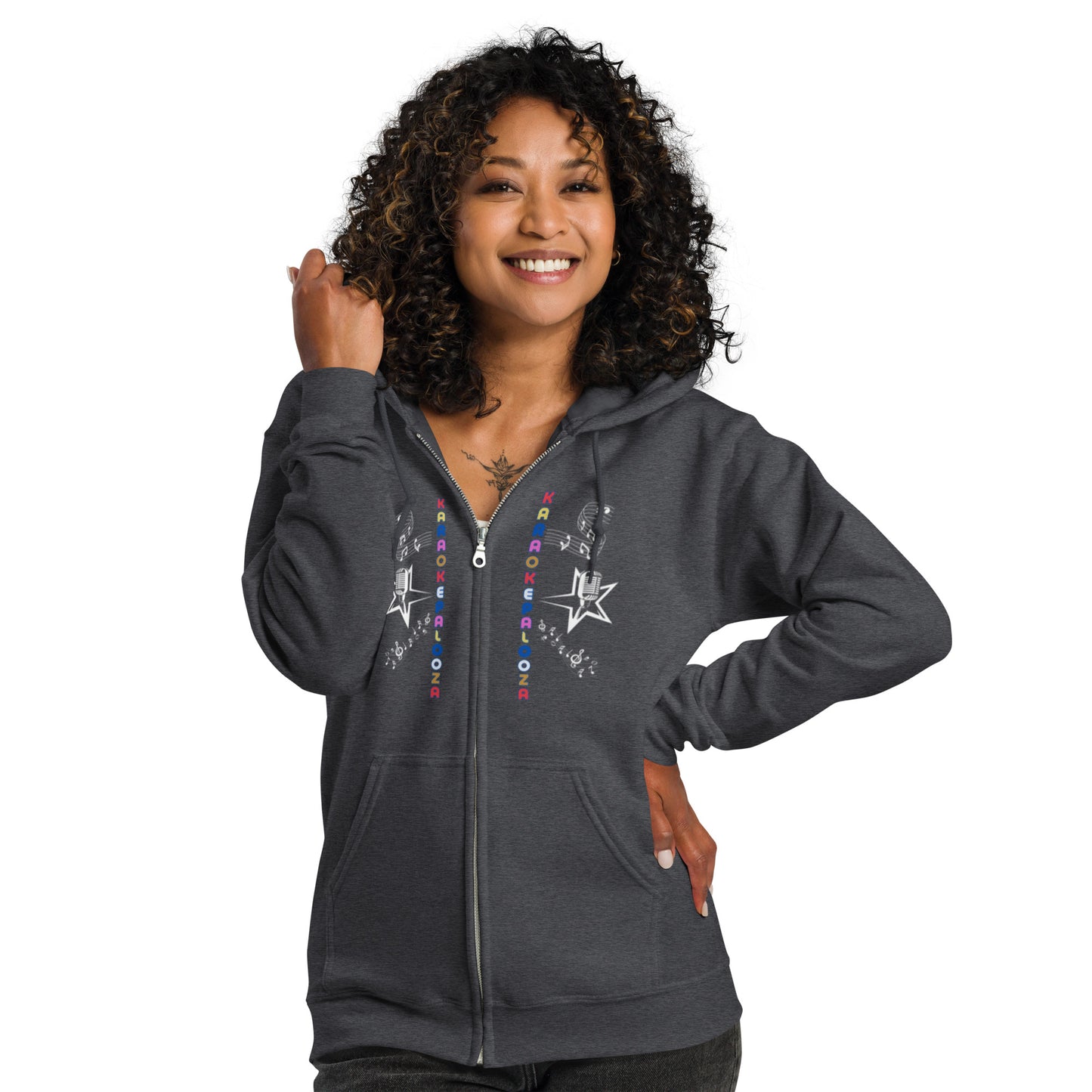 Karaokepalooza heavy blend zip hoodie