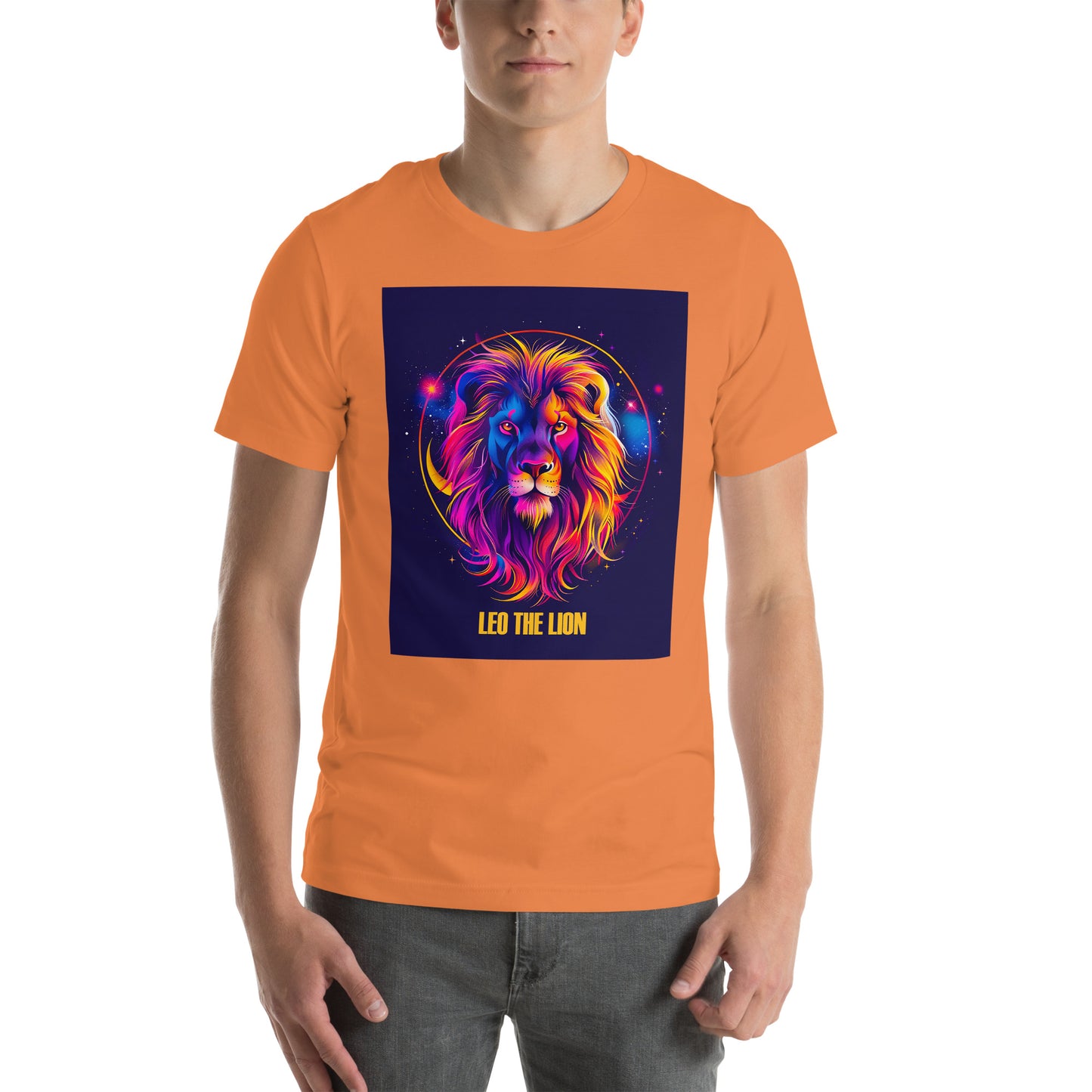 Leo Zodiac Neon Unisex T-shirt